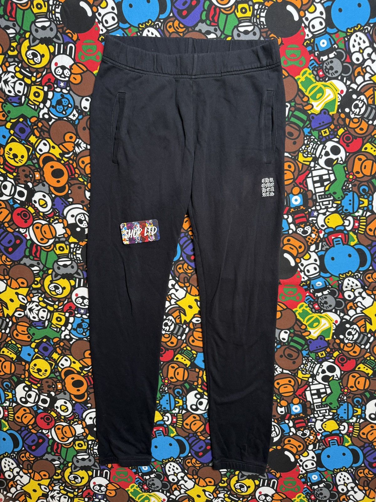 Chrome Hearts Chrome Hearts Black Embroidered Logo Sweatpants Size US 30 / EU 46 - 1 Thumbnail