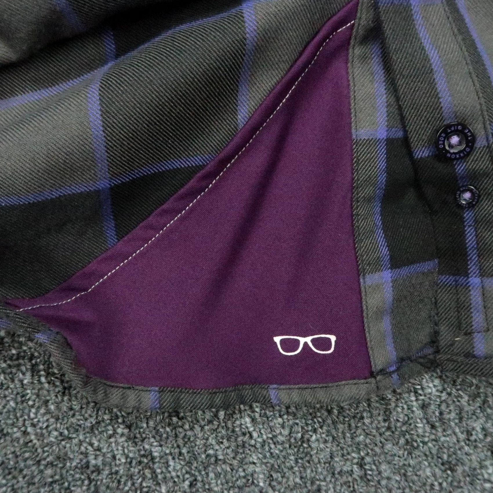 Vintage Dixxon Flannel Shirt Mens Medium Gray Purple Plaid The Gift Long Sleeve Button Size US M / EU 48-50 / 2 - 5 Thumbnail