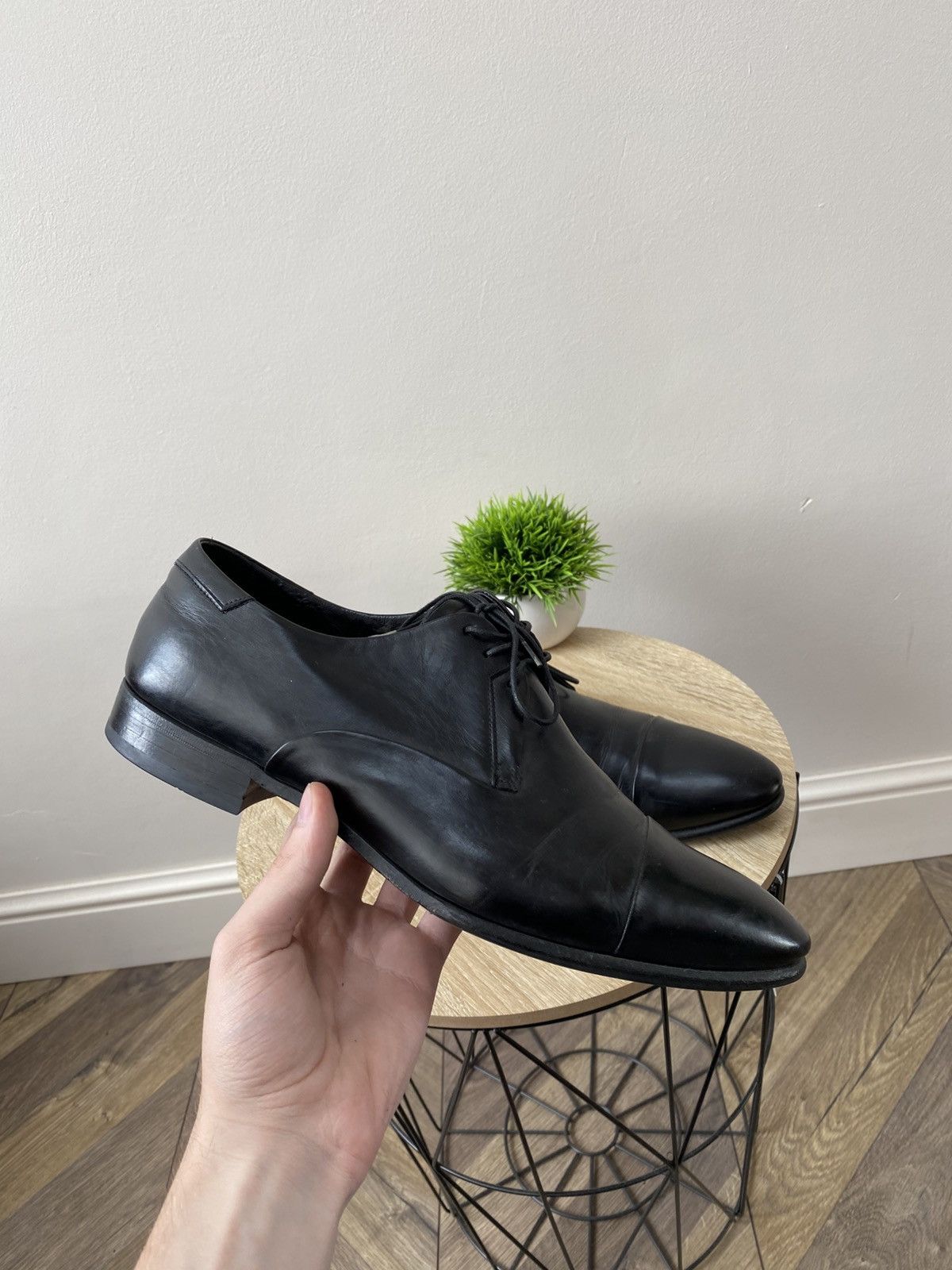 FABI Vintage Fabi Luxury Dress black leather shoes Size US 10 / EU 43 - 1 Thumbnail