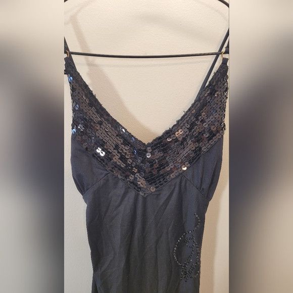 Other Baby Phat Y2k Black Sequins Midi Dress Open Back - Xs Size XS / US 0-2 / IT 36-38 - 7 Thumbnail