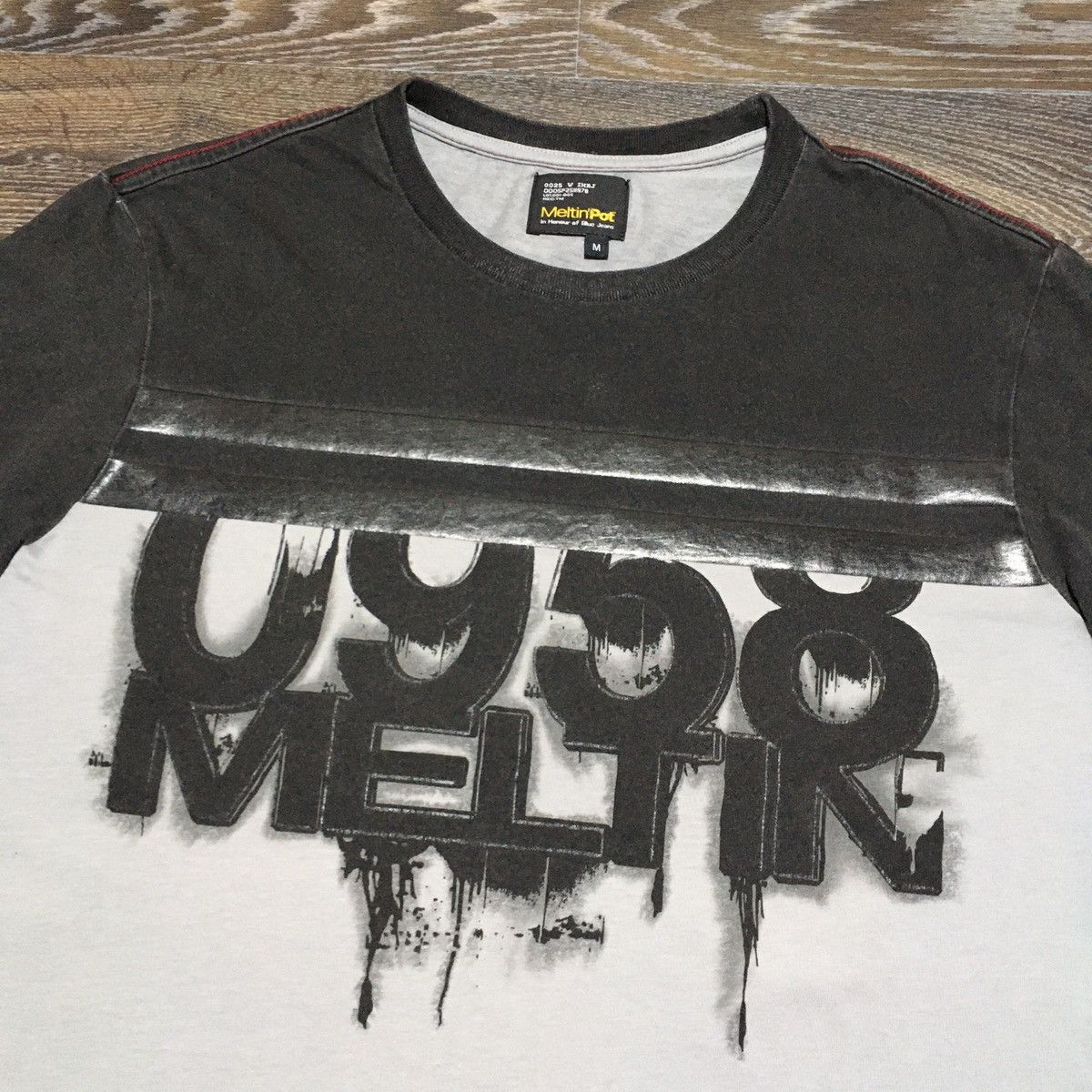 Japanese Brand Vintage Y2K MELTIN’ POT 0958 Graffiti Logo Longsleeve Shirt Size US M / EU 48-50 / 2 - 3 Thumbnail