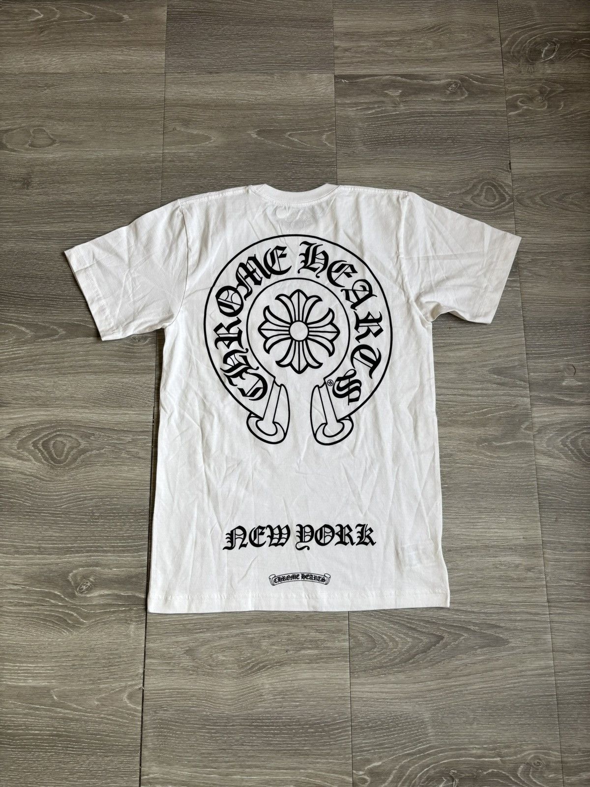 Chrome Hearts Chrome Hearts White New York Horseshoe Tee Size US S / EU 44-46 / 1 - 3 Thumbnail