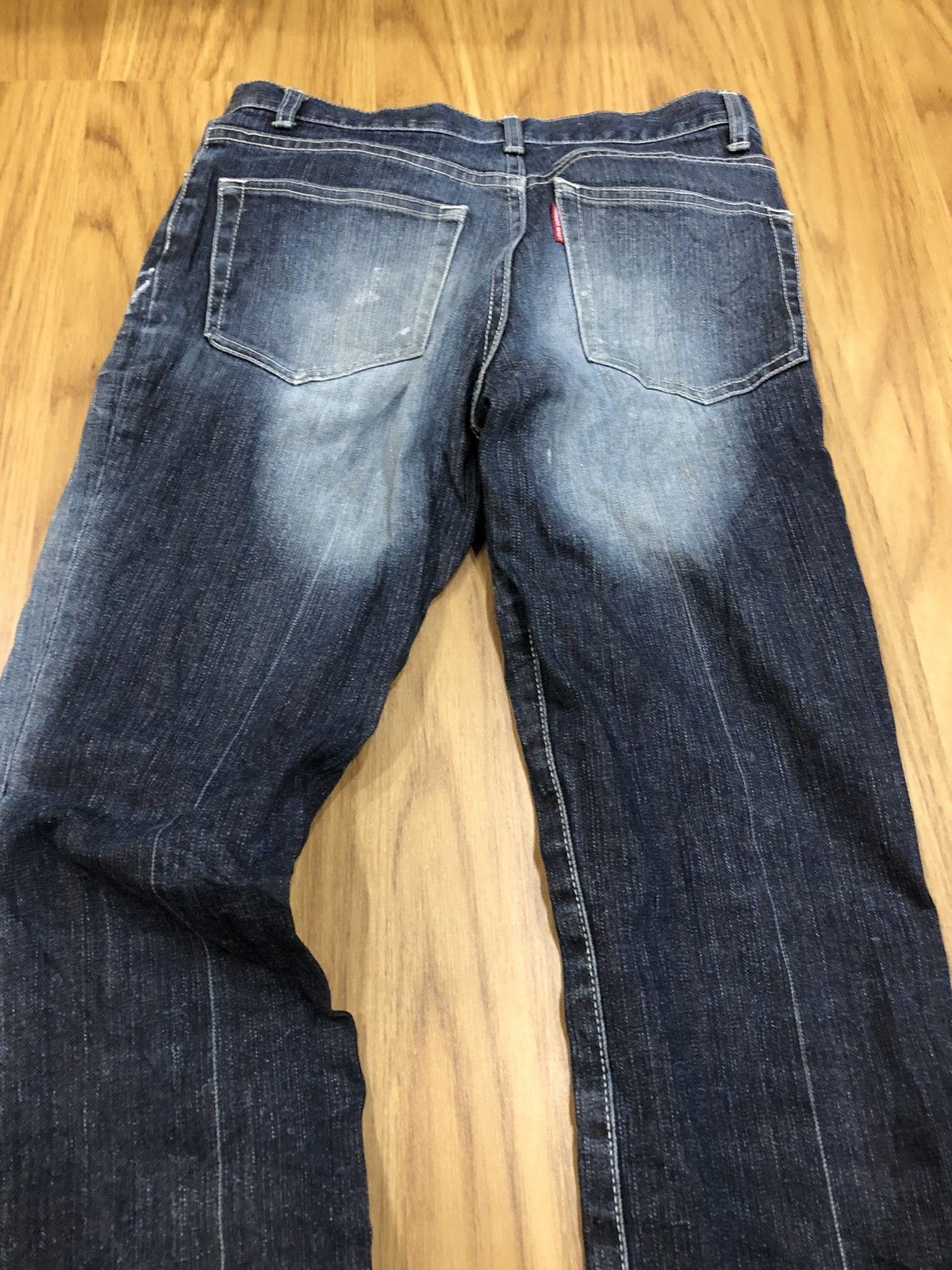 Tornado Mart Tornado Mart Flare Paint Splatter Faded Pocket Denim Size US 28 / EU 44 - 10 Thumbnail