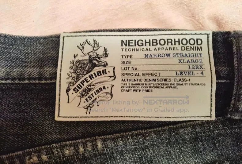 Neighborhood Neighborhood Denim Narrow XL Jeans. Size US 44 / EU 60 - 2 Thumbnail