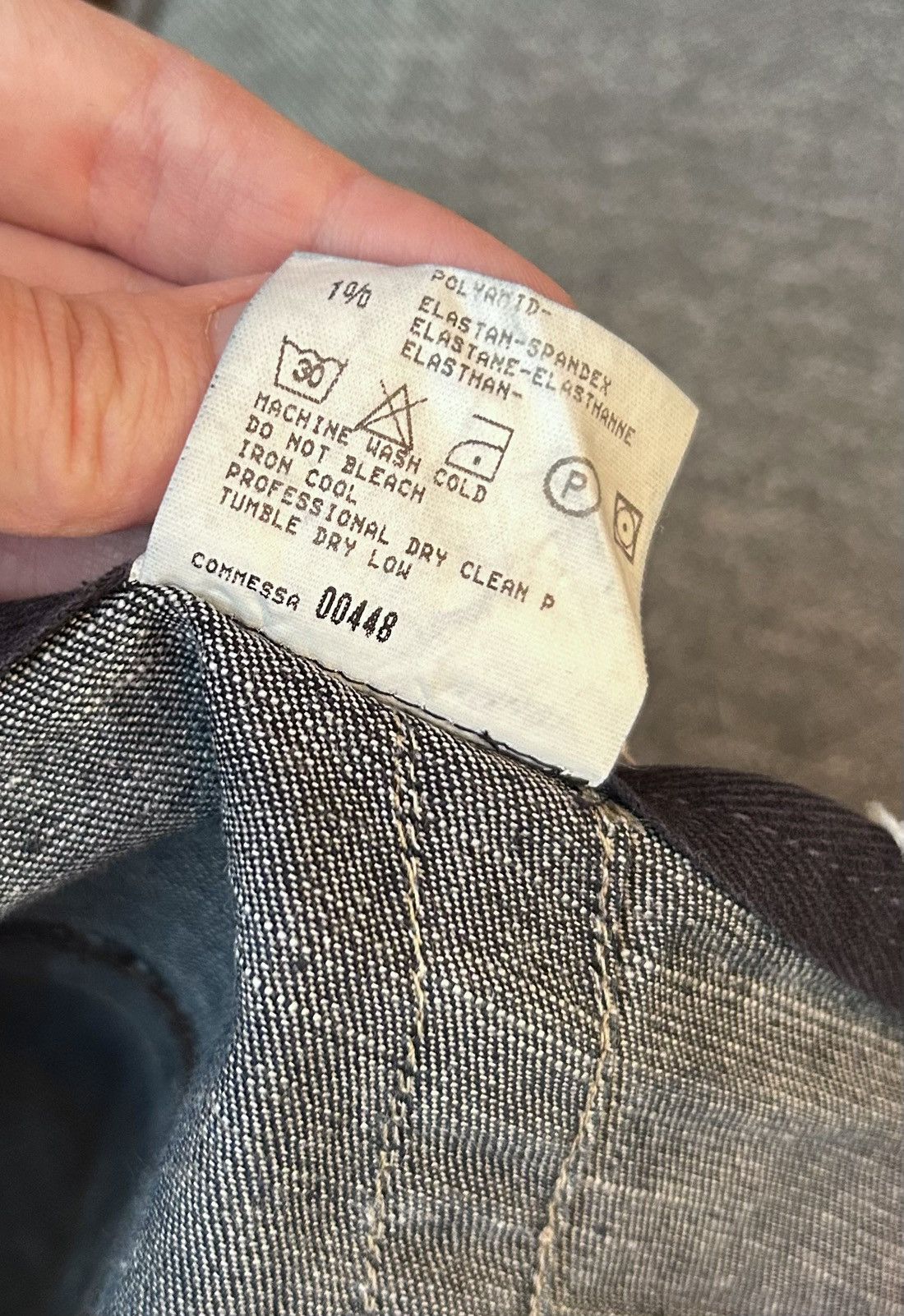 Marithe + Francois Girbaud M+F Girbaud Denim Knee Length Skirt Raw Cut Distressed Size 32" / US 10 / IT 46 - 10 Thumbnail