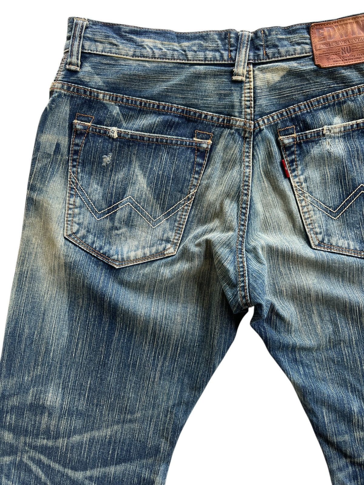 Vintage Vintage Edwin Distressed Rusty Denim Size US 34 / EU 50 - 8 Thumbnail