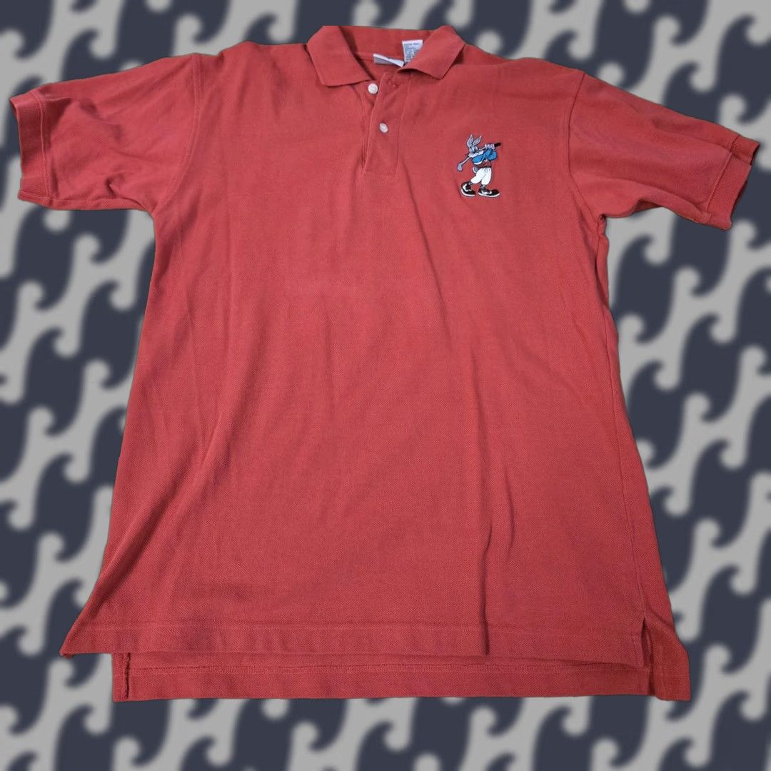 Acme Clothing Bugs Bunny Polo Shirt Mens Small ACME Golf Embroidered Cartoon Vintage Style Size US S / EU 44-46 / 1 - 1 Thumbnail