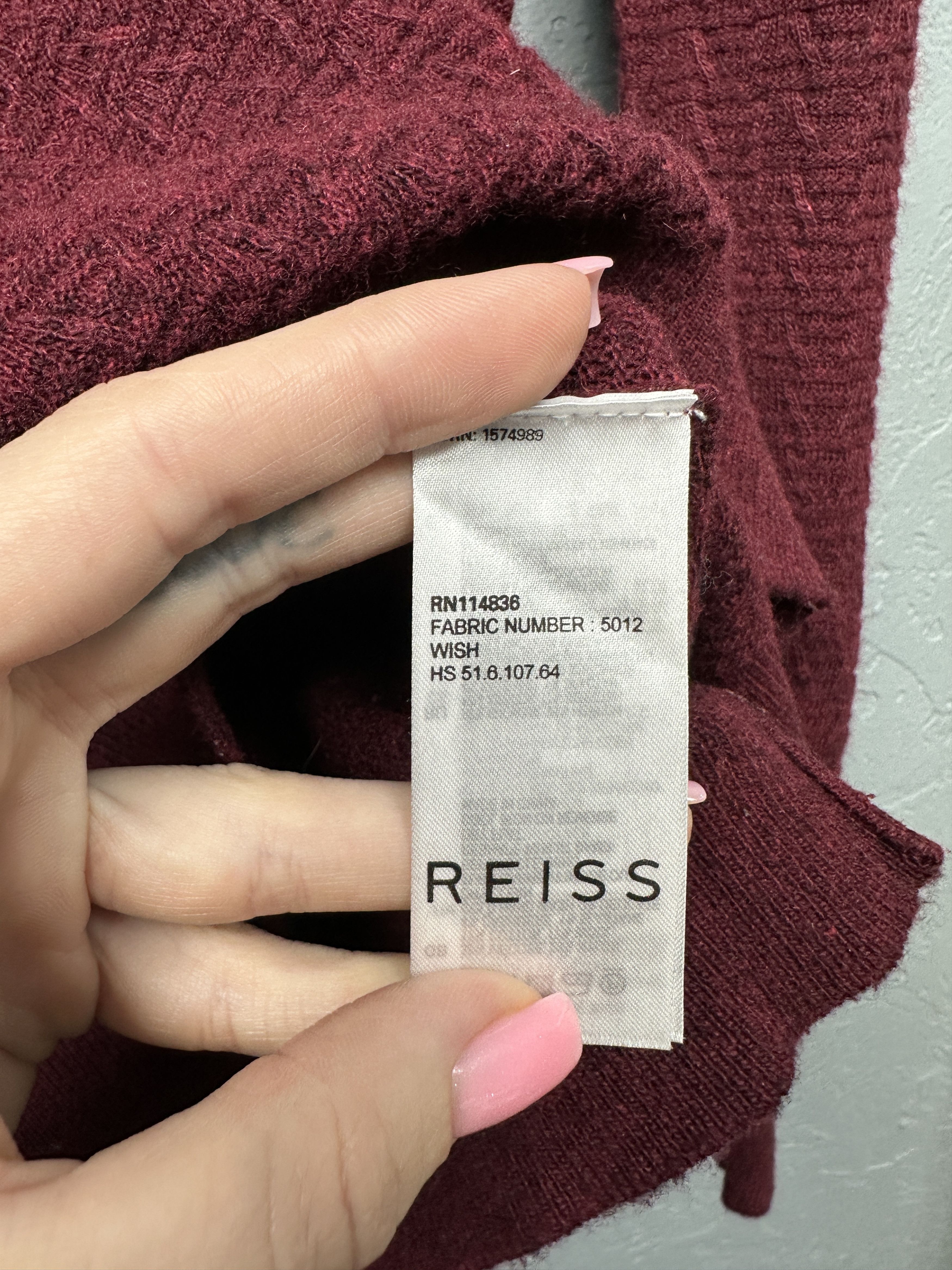 Reiss Reiss Mens Nylon - Viscose Collared Sweater Size US M / EU 48-50 / 2 - 4 Thumbnail