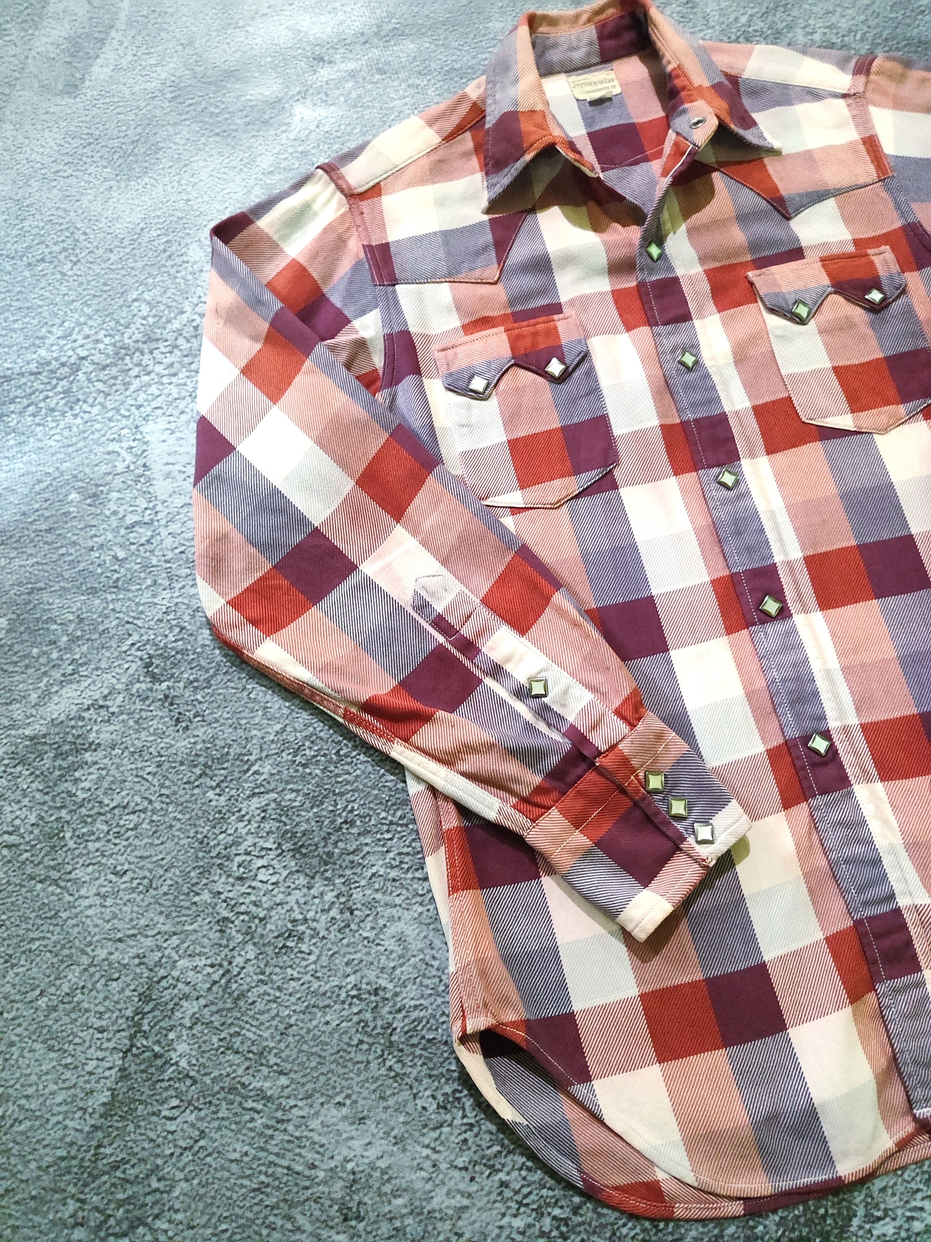 Warehouse Warehouse Heavy Flannel Snap Button Work Shirt Size US M / EU 48-50 / 2 - 4 Thumbnail