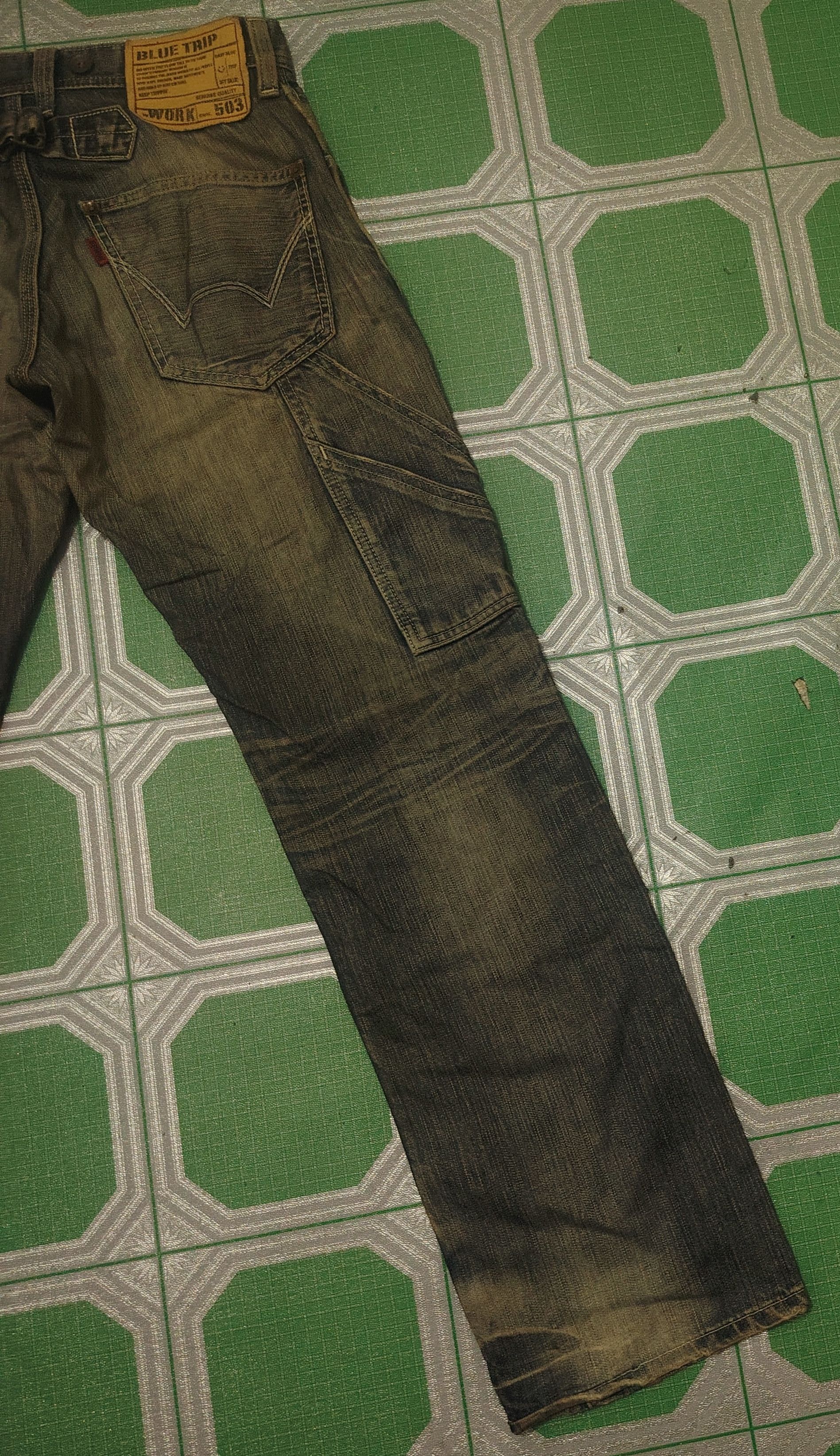Edwin Japan Edwin Blue Trip Distressed Thrashed Jeans Buckle Back Size US 30 / EU 46 - 15 Thumbnail