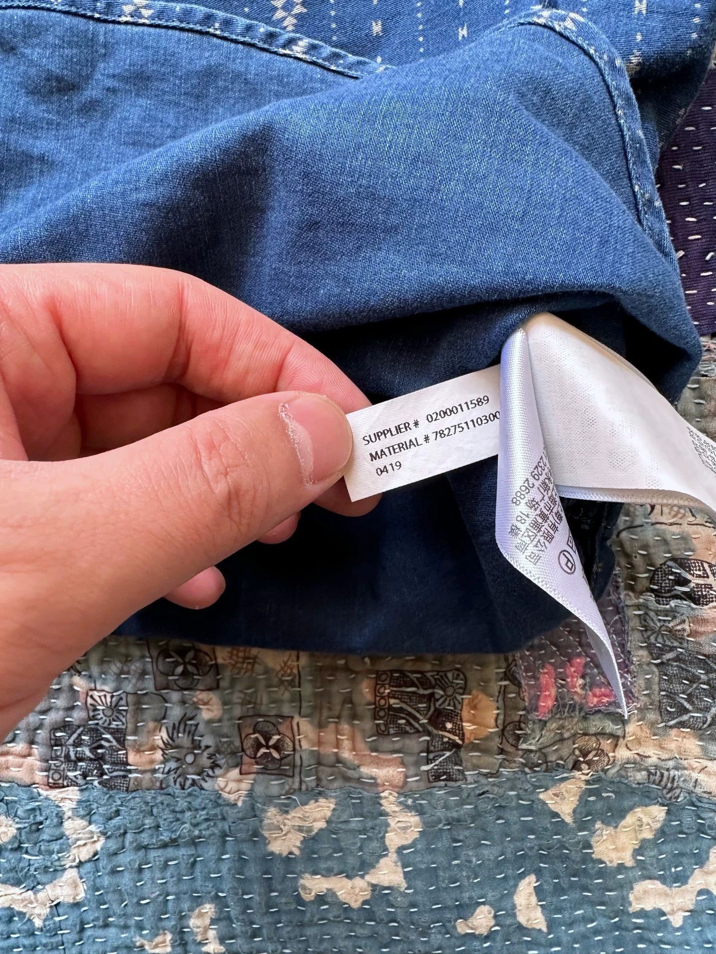 RRL Ralph Lauren RRL Southwest Indigo Dyed Striped Shirt L Size US L / EU 52-54 / 3 - 6 Thumbnail
