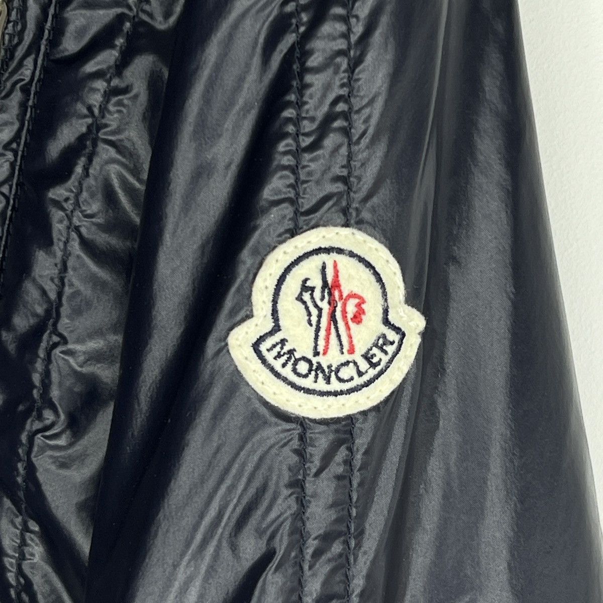 Moncler Moncler Nylon Bomber Navy Jacket Logo Shiny Rare Hype Size US M / EU 48-50 / 2 - 5 Thumbnail