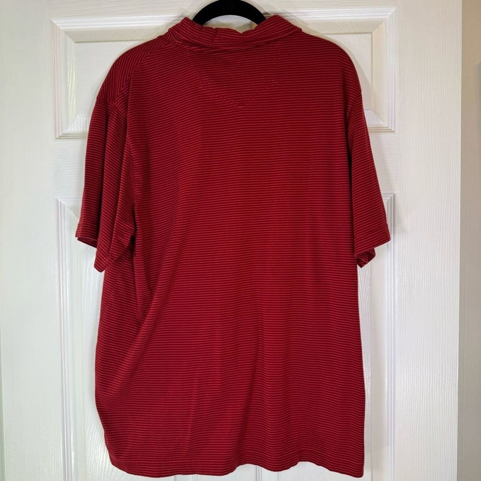 Eddie Bauer Eddie Bauer Red Striped Polo Shirt Men’s Size Large EUC Size US L / EU 52-54 / 3 - 2 Thumbnail