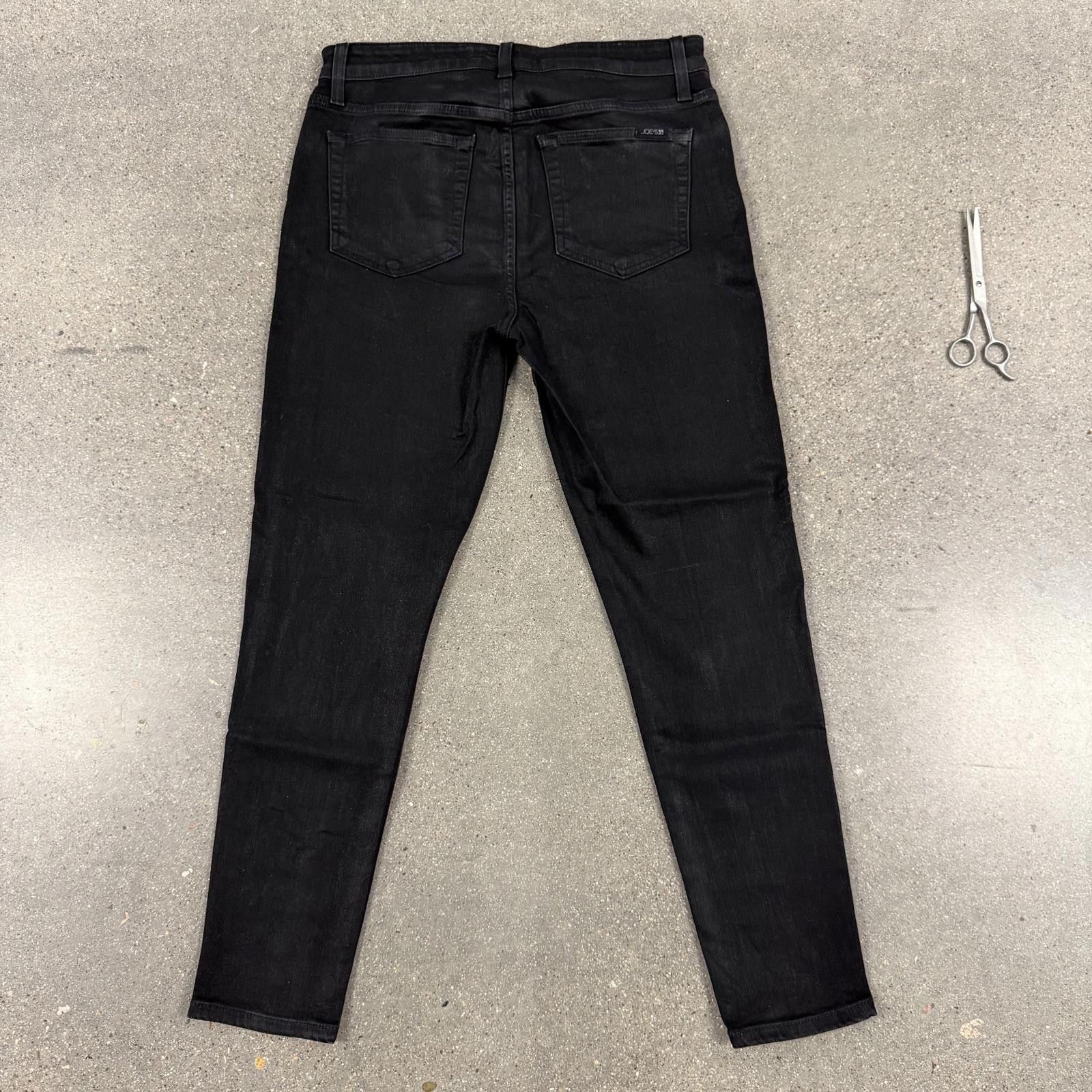 Designer Joe's Mid Rise Skinny Jeans Premium Denim Black - 30 Size 30" / US 8 / IT 44 - 4 Thumbnail