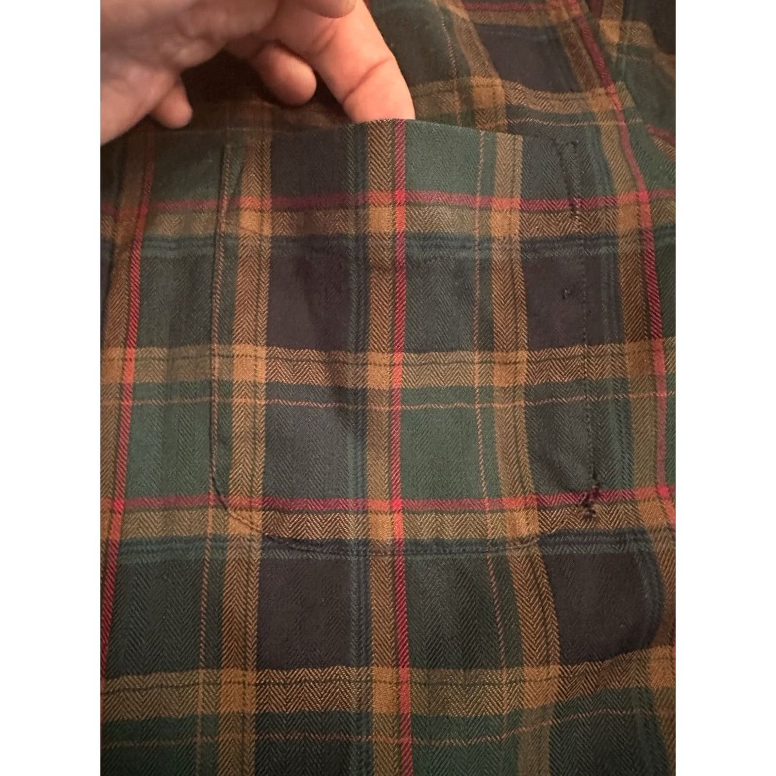 Pendleton Pendleton Shirt Button-Up Wool Long Sleeve Plaid Green/Blue L Adult Mens Size US L / EU 52-54 / 3 - 5 Thumbnail