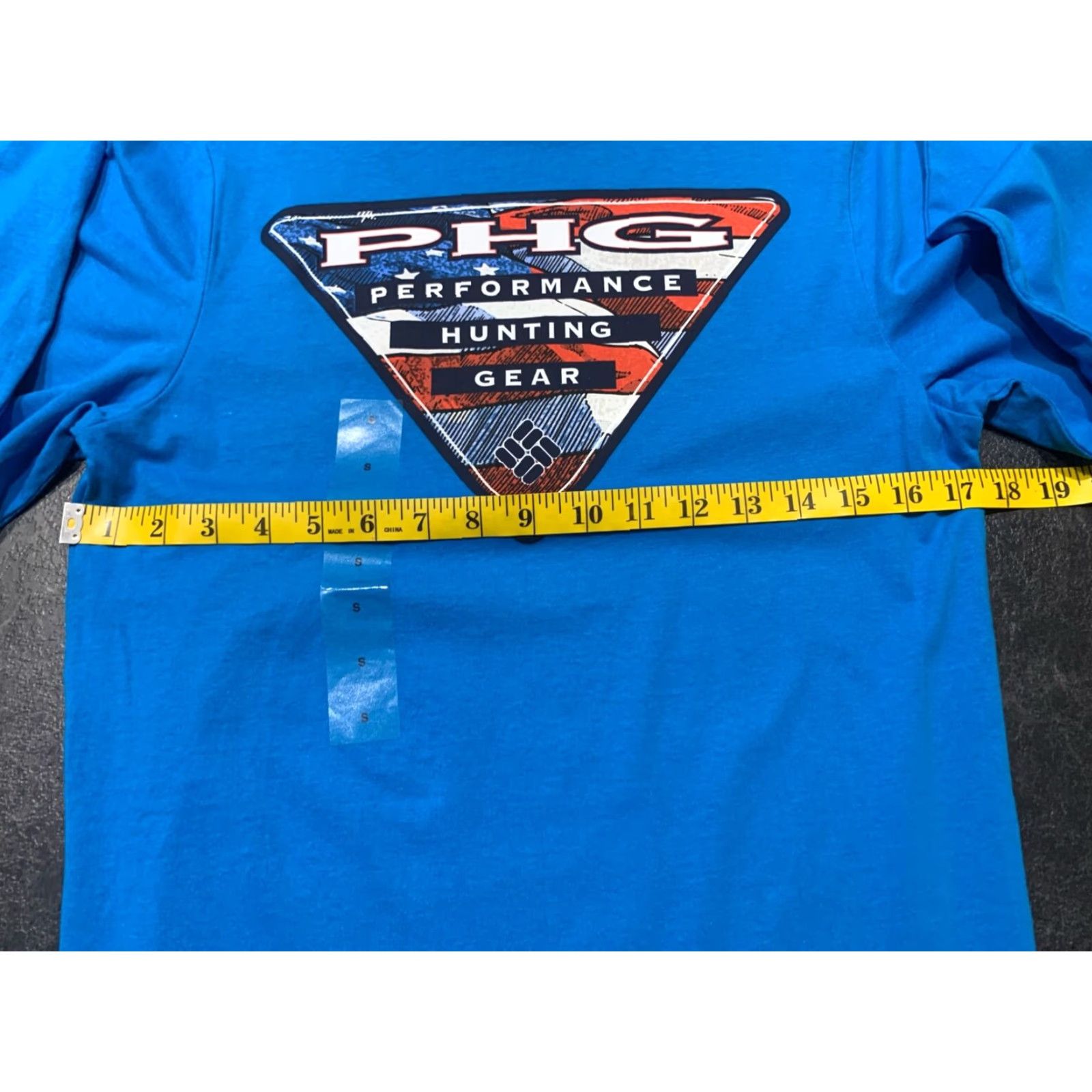 Triangl Columbia Fishing T-Shirt Mens Small Blue Short Sleeve Crew Logo Size US S / EU 44-46 / 1 - 6 Thumbnail