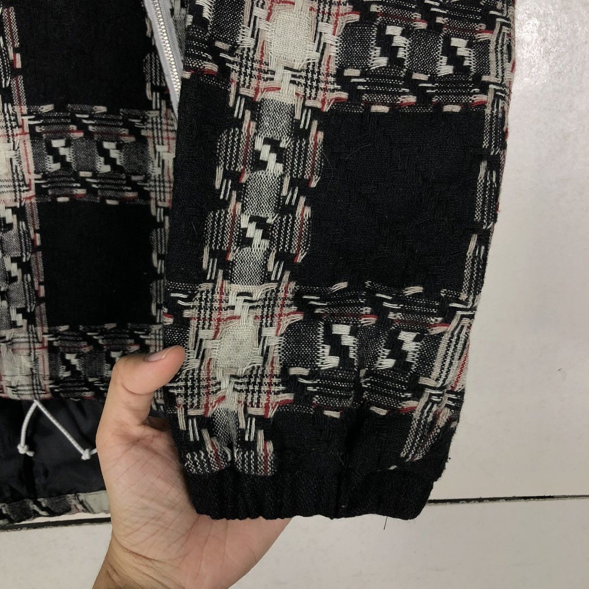Japanese Brand 📌VINTAGE BIKER JACKET KBF JAPAN TARTAN DESIGN CHECK Size US M / EU 48-50 / 2 - 17 Thumbnail