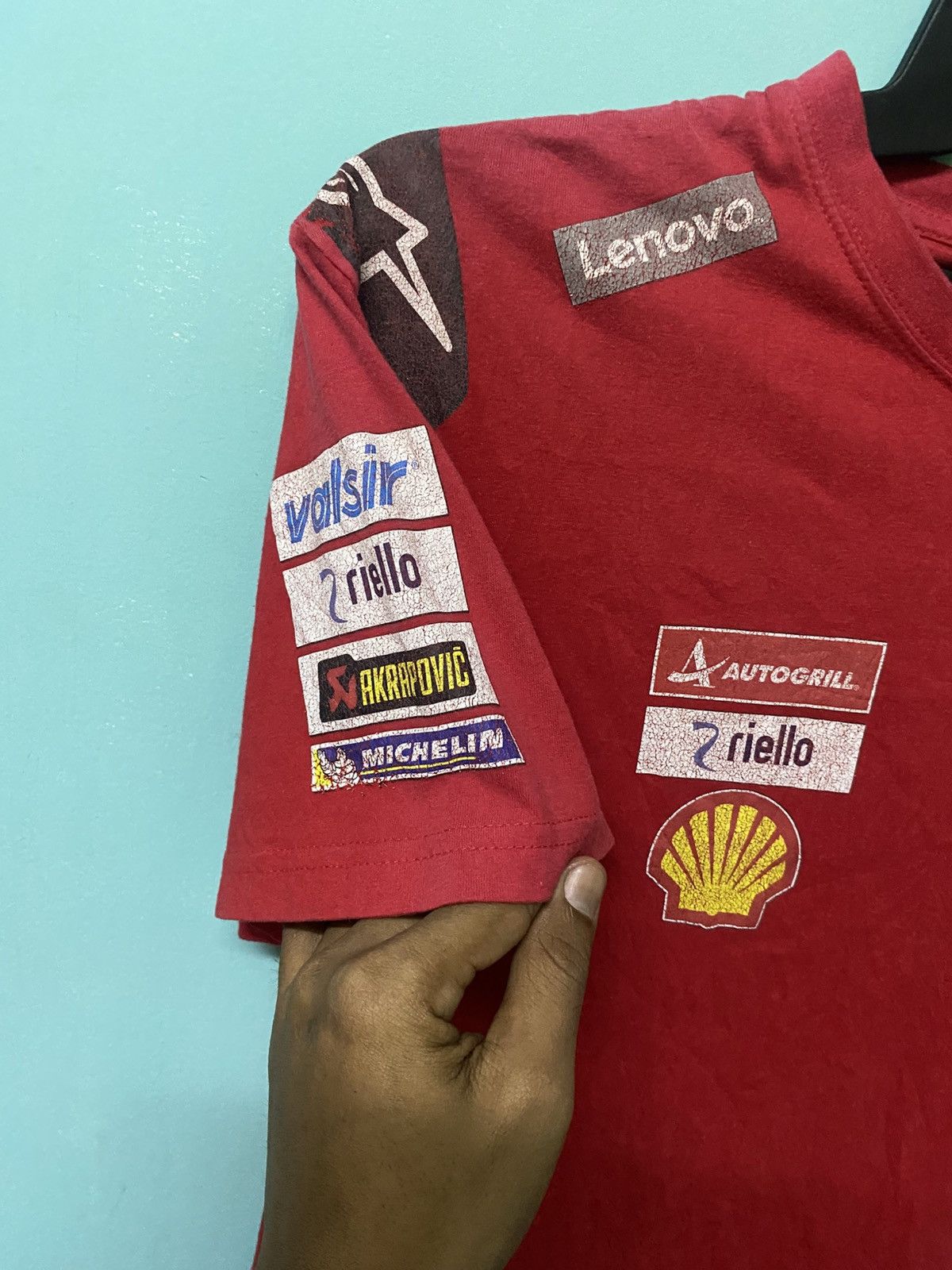 Audi × Ducati Official Ducati Lenovo Moto GP Team T Shirt by Alpinestars Size US L / EU 52-54 / 3 - 4 Thumbnail