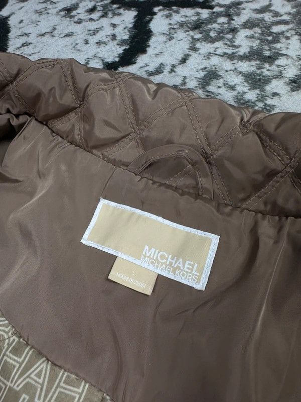 Michael Kors Michael Kors Beige Brown Quilted Jacket L Size L / US 10 / IT 46 - 4 Thumbnail