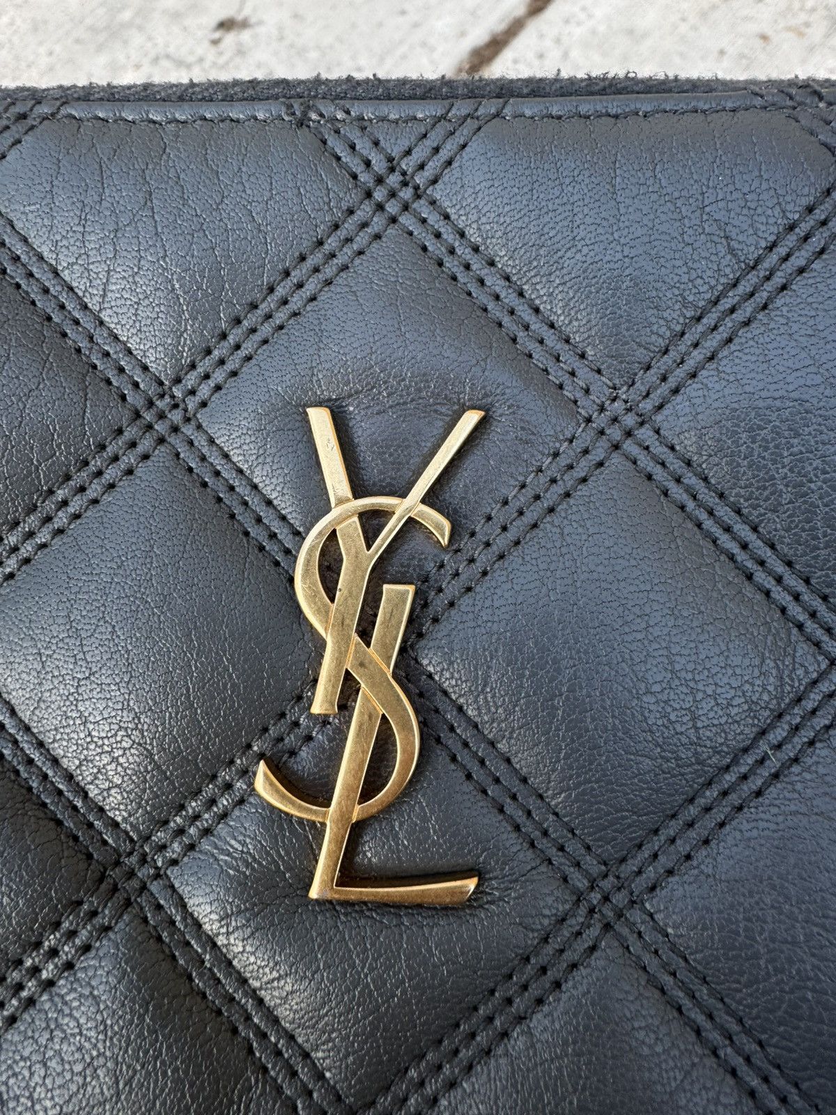 Saint Laurent Paris Saint Laurent Shoulder Black-Grey Bag Size ONE SIZE - 2 Thumbnail