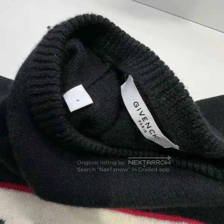 Givenchy Givenchy Men's Striped Band Crewneck Knit Sweater. Size US L / EU 52-54 / 3 - 3 Thumbnail