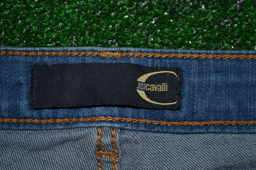 Just Cavalli × Roberto Cavalli Just Cavalli Vintage Y2K Crystals Flare Jeans Size 30" / US 8 / IT 44 - 5 Thumbnail