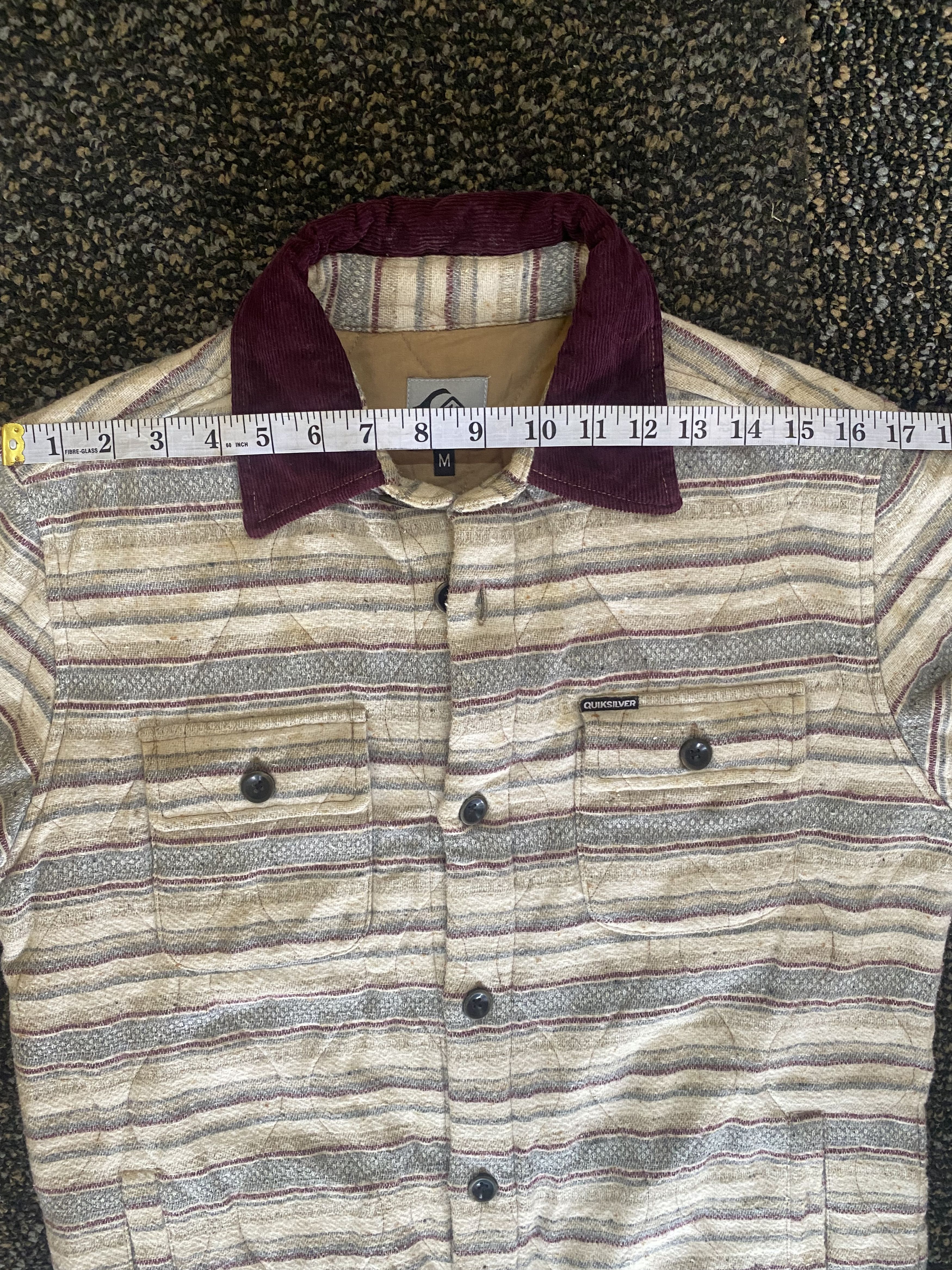 Quiksilver × Vintage Quiksilver stripe button jacket Size US M / EU 48-50 / 2 - 7 Thumbnail