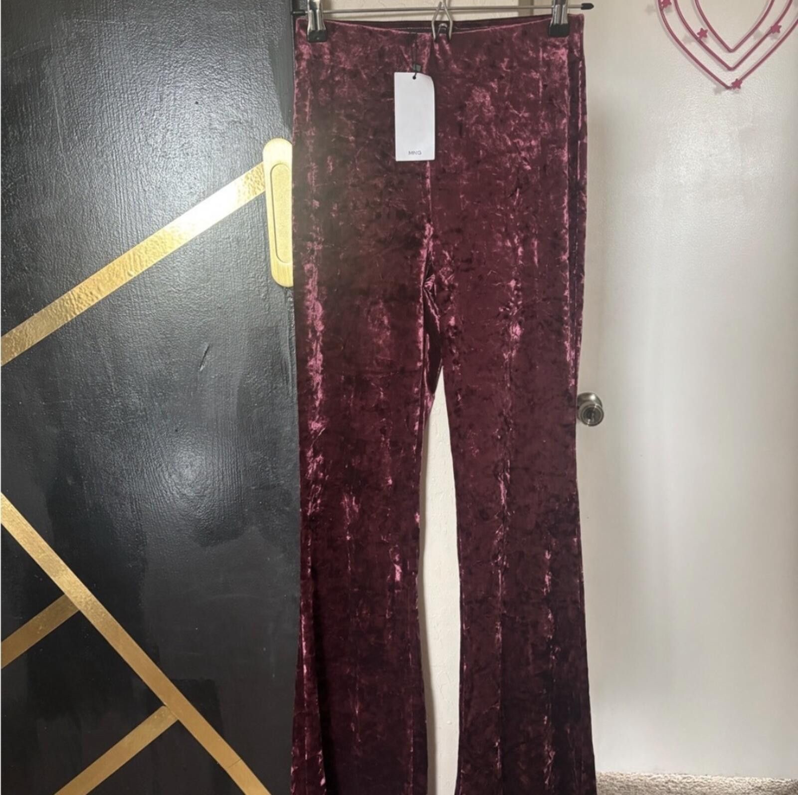 Other MNG by Mango crushed velvet pants Size 28" / US 6 / IT 42 - 2 Thumbnail