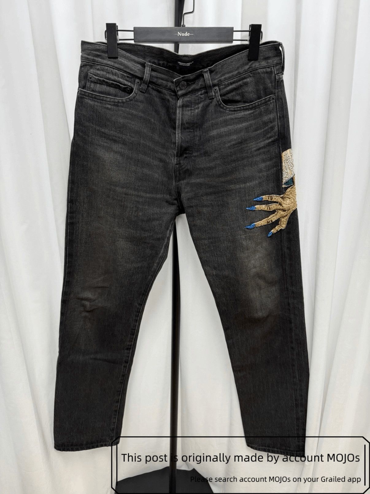 Undercover Sz 2 Undercover Ghost Hand Black Denim mojos61462 Size US 32 / EU 48 - 1 Thumbnail