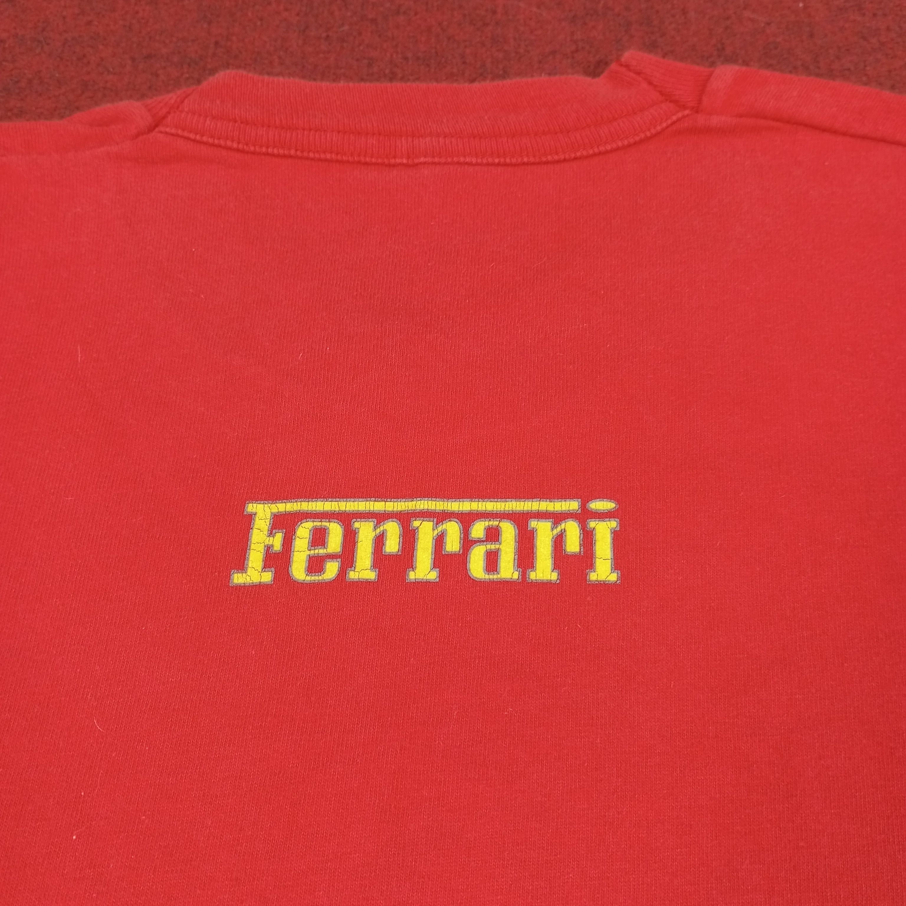 Ferrari × Vintage Ferrari Luxury Motorsports Logo Design Vintage Tshirt Size US XL / EU 56 / 4 - 4 Thumbnail
