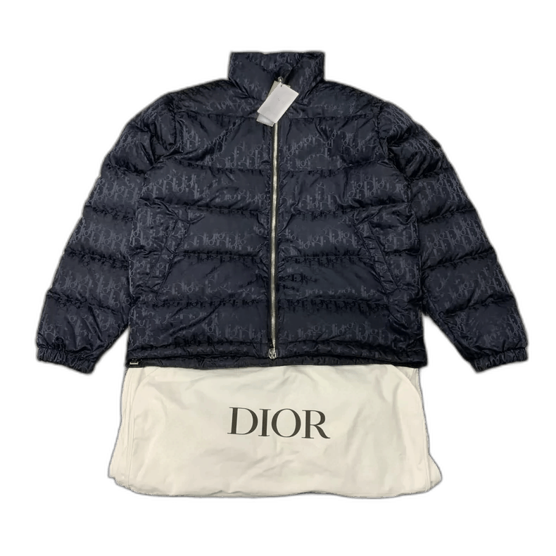 Dior Dior Black Logo Puffer Jacket with Dust Bag Size US L / EU 52-54 / 3 - 1 Thumbnail
