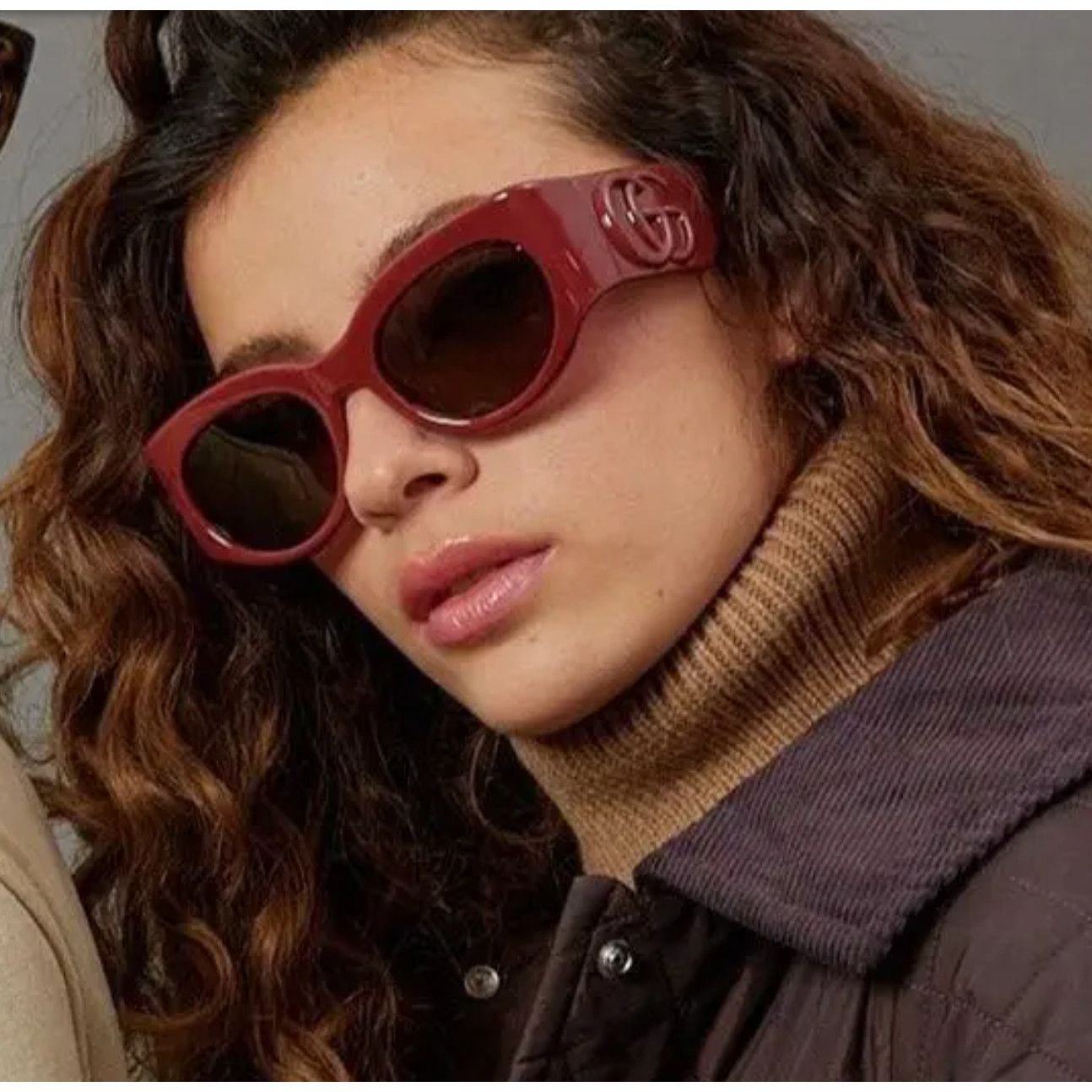 Gucci NEW Gucci GG1279S Half Rim Champagne Sunglasses $595  display picture 1