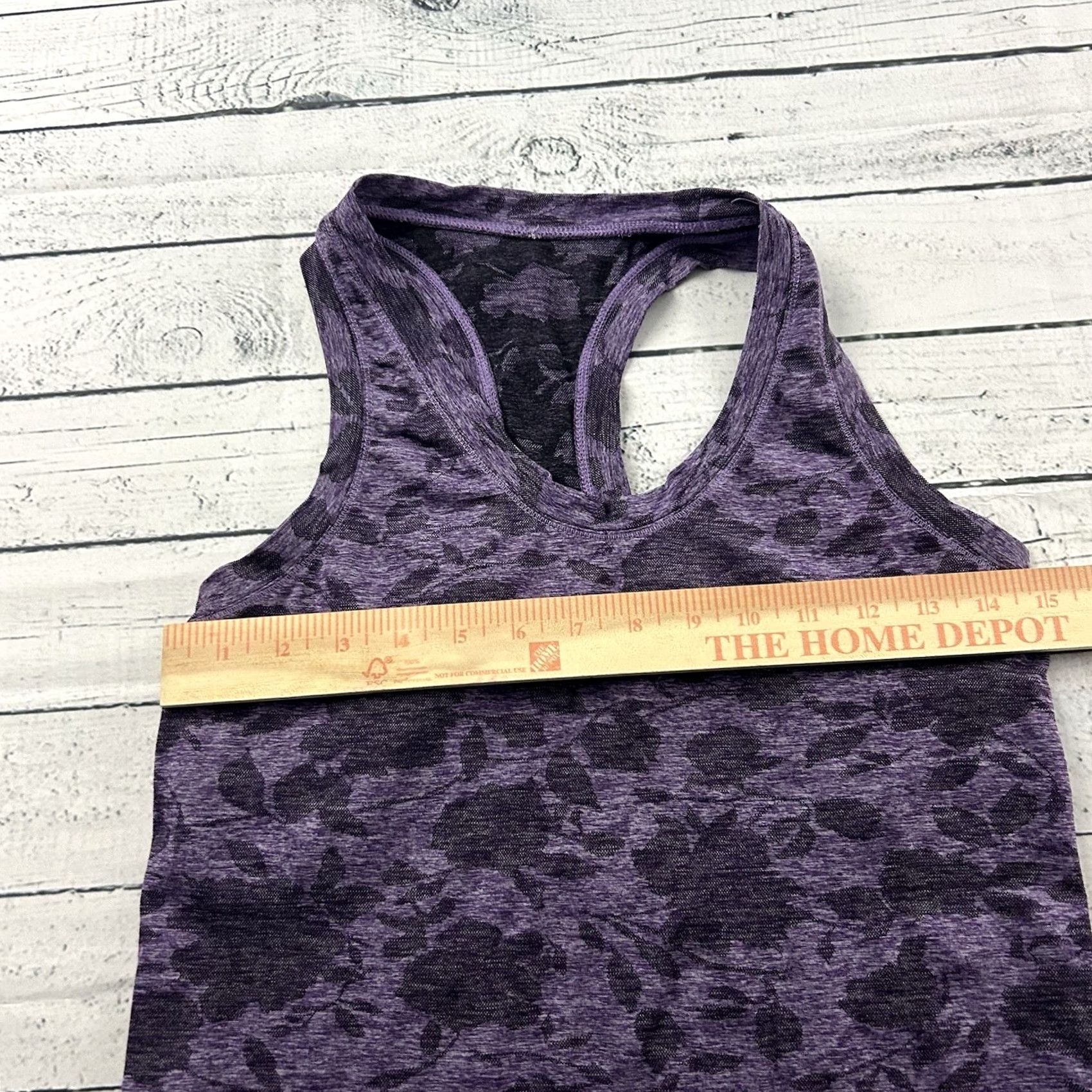 Athleta Athleta Momentum Tank Top Women's 6 8 Sleeveless Floral Purple Athletic Shirt Size M / US 6-8 / IT 42-44 - 3 Thumbnail