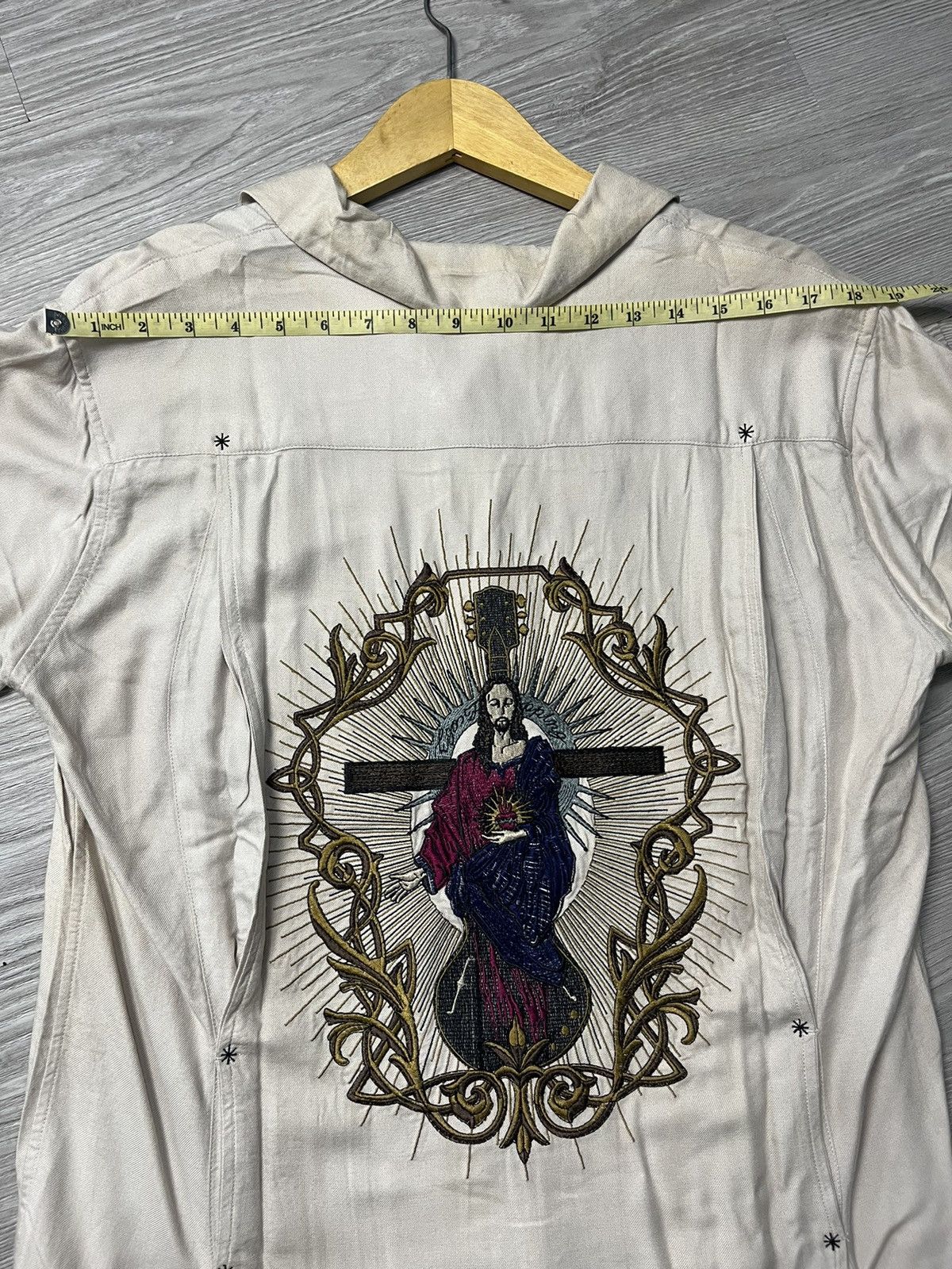 14th Addiction × If Six Was Nine × Japanese Brand Jesus Ego Tripping Open Collar Shirt Size US L / EU 52-54 / 3 - 8 Thumbnail