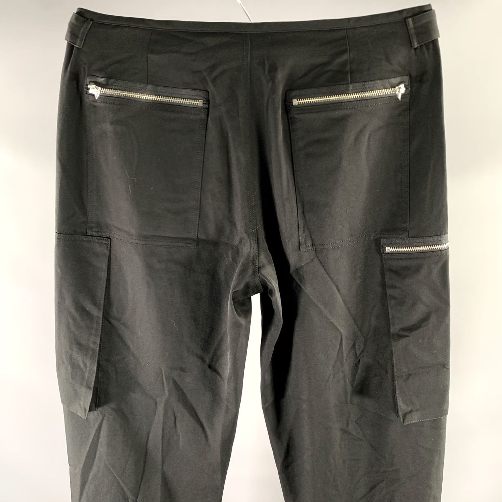Jil Sander JIL SANDER Size 34 Black Wool Zipper Pants Mens Wool Zip Fly Black 34 Inseam 32 Italy Causal Pants Size US 34 / EU 50 - 2 Thumbnail