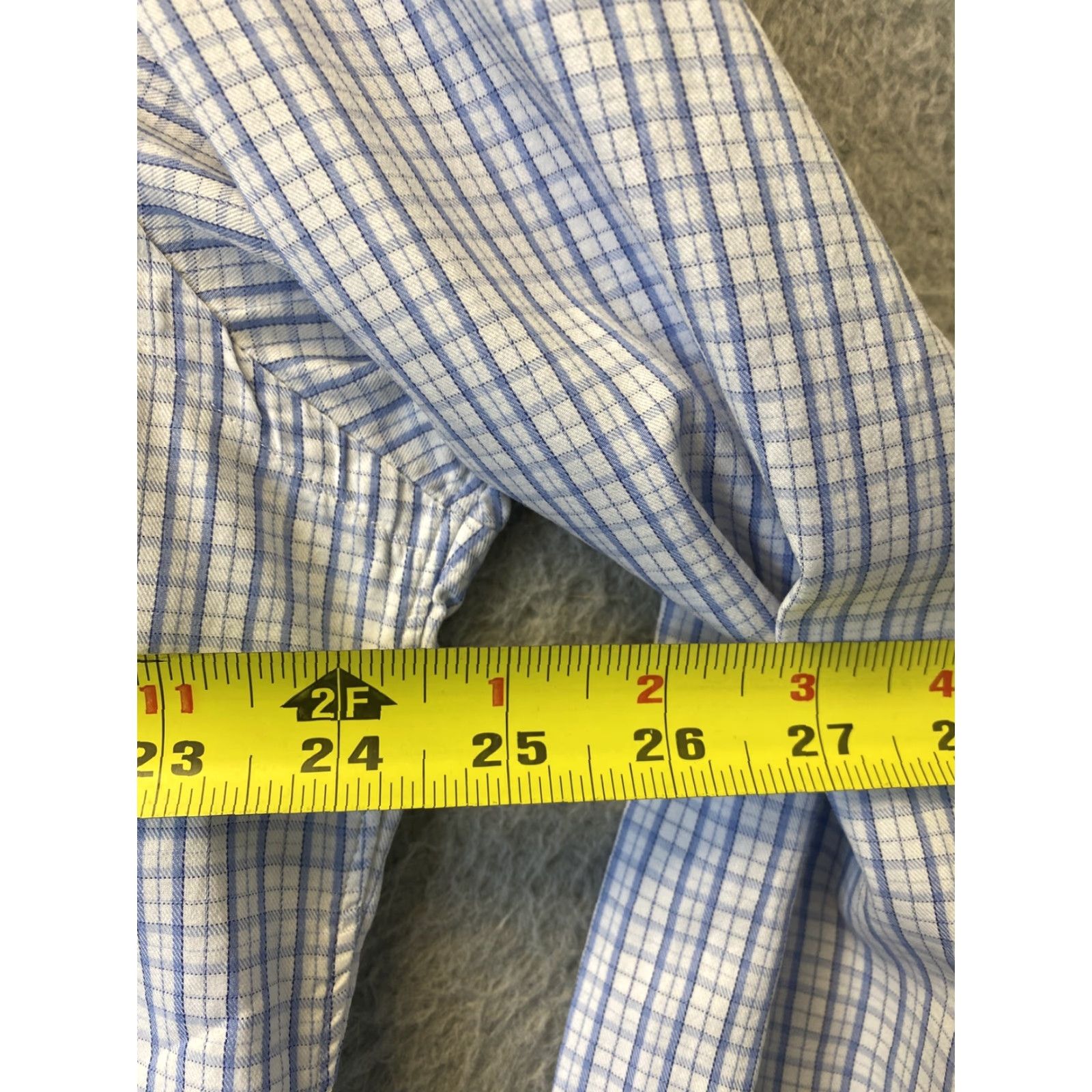 J.Crew J.CREW Button-Up Shirt Mens XL 17-17.5 Blue Check Plaid Casual / 108-31 Size US XL / EU 56 / 4 - 6 Thumbnail