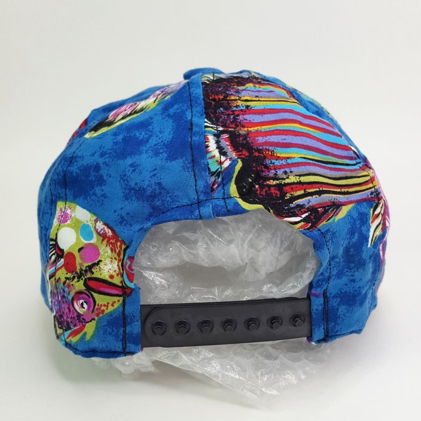 Vintage Vintage 90s Tropical Fish USA Made Snapback Adjustable Blue Hat Baseball Cap Size ONE SIZE - 5 Thumbnail