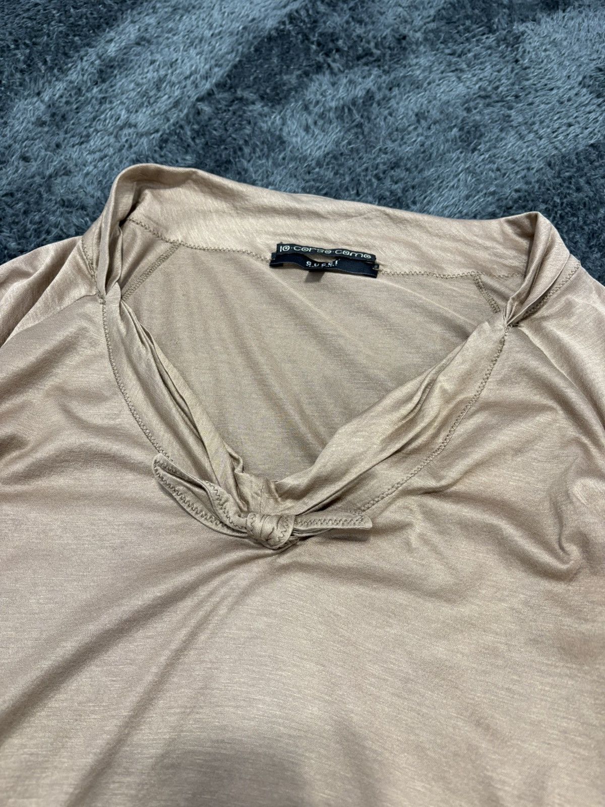 Gucci Vintage Rare Gucci x 10 Corso Como Mesh Cotton Blouse Size L / US 10 / IT 46 - 6 Thumbnail