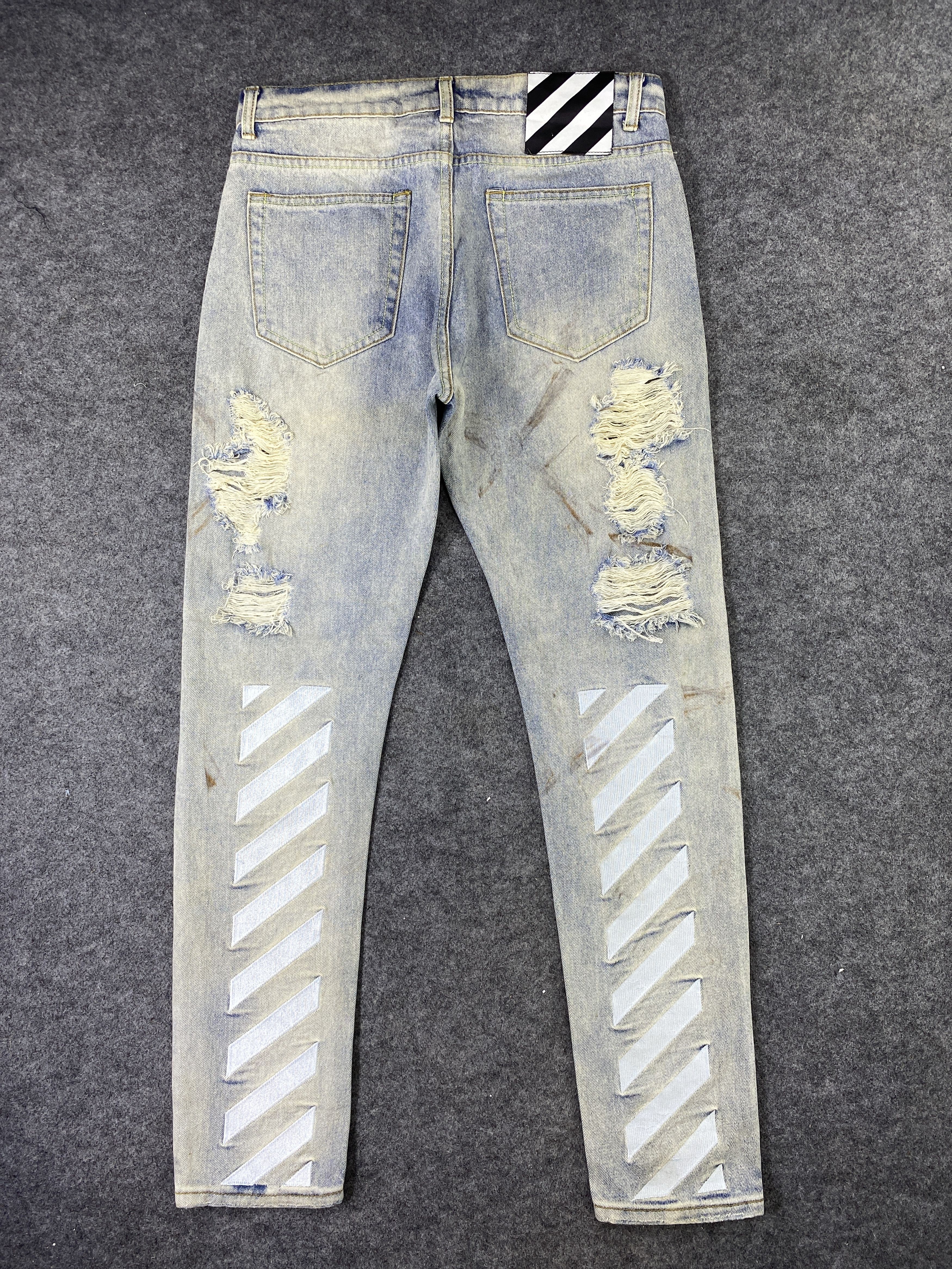 Japanese Brand Japanese Brand Distressed Faded Blue Jeans - J1075 Size US 33 - 3 Thumbnail