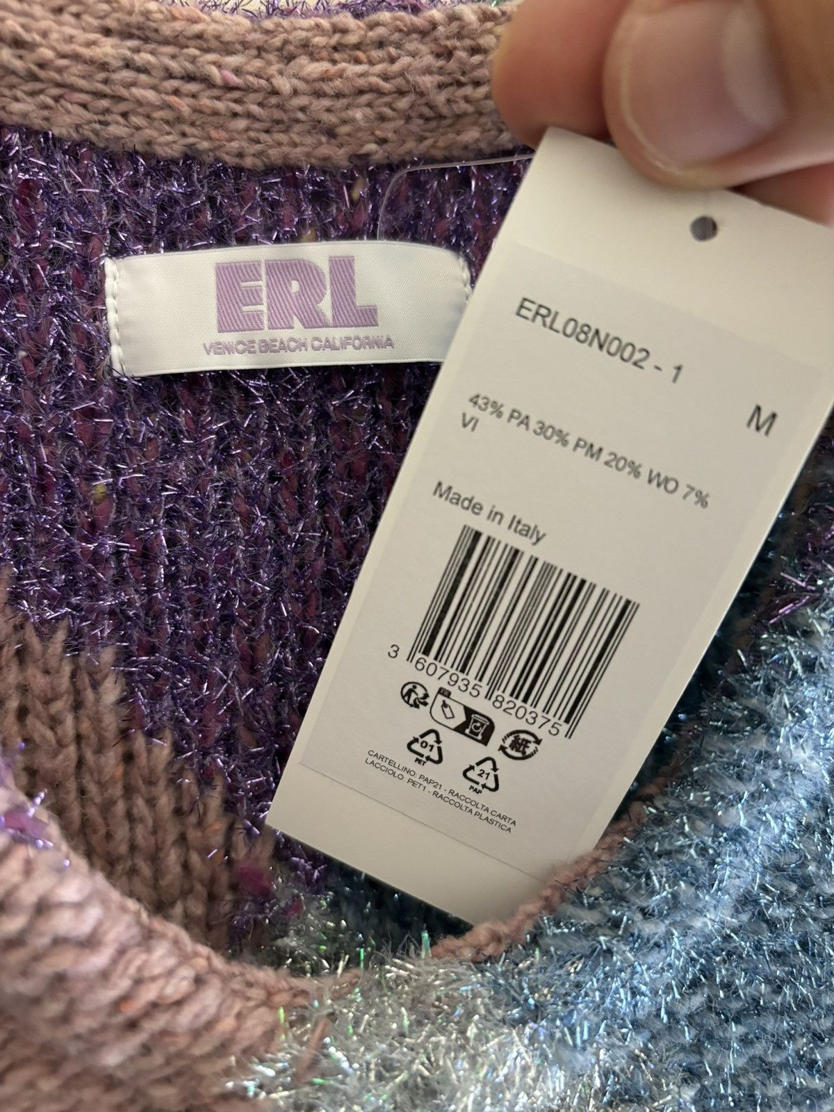 Dior × ERL ERL Metallic Argyle Vest Size US M / EU 48-50 / 2 - 4 Thumbnail