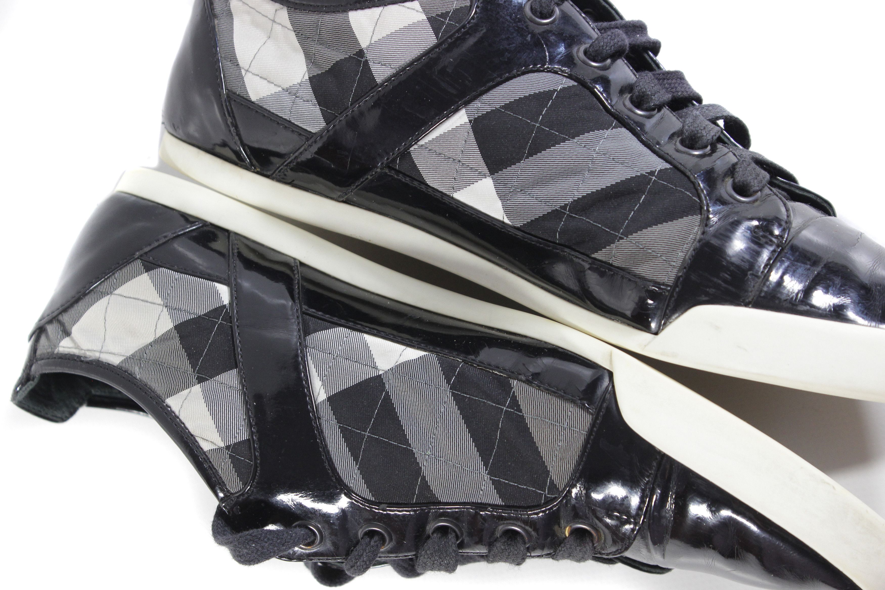 Burberry Nova Check Patent Leather Shoes Size US 8 / IT 38 - 6 Thumbnail