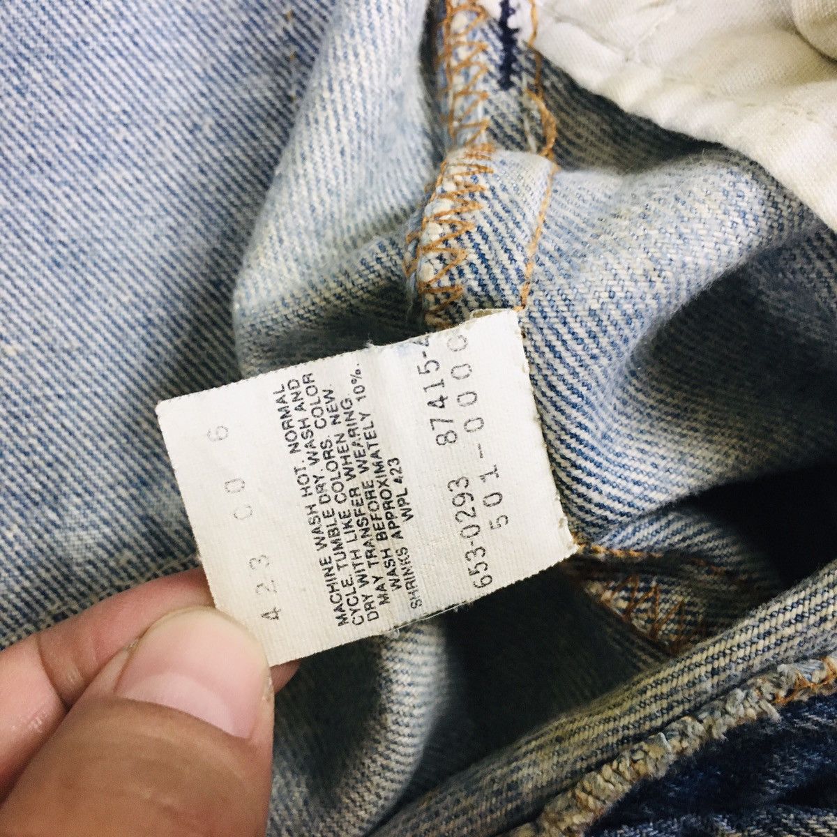 Levi's Vintage Clothing Vintage 90s Levi’s 501 Made In USA Size US 35 - 14 Thumbnail