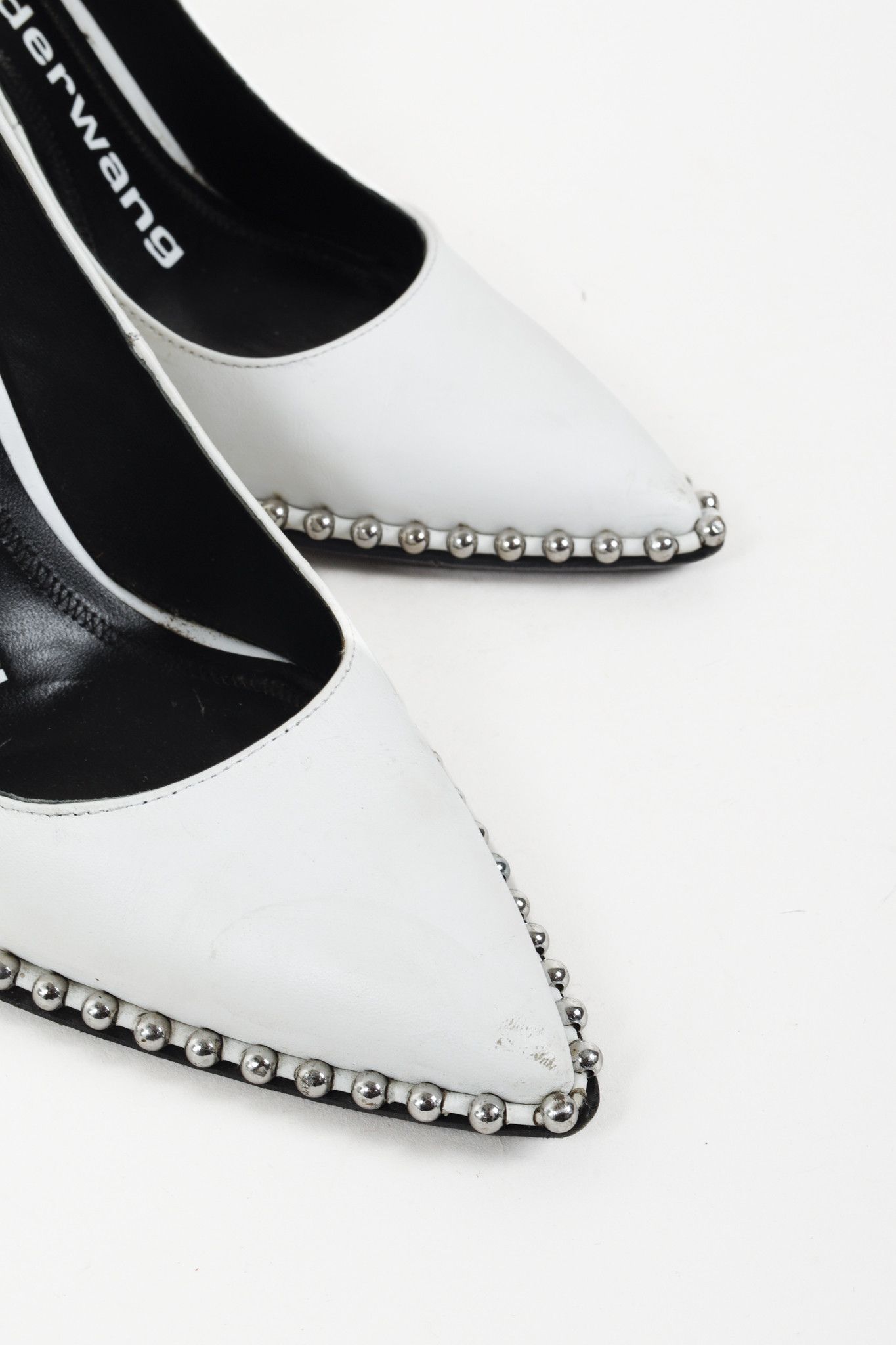 Alexander Wang Alexander Wang White Rie Studded Heels Size US 6.5 / IT 36.5 - 6 Thumbnail