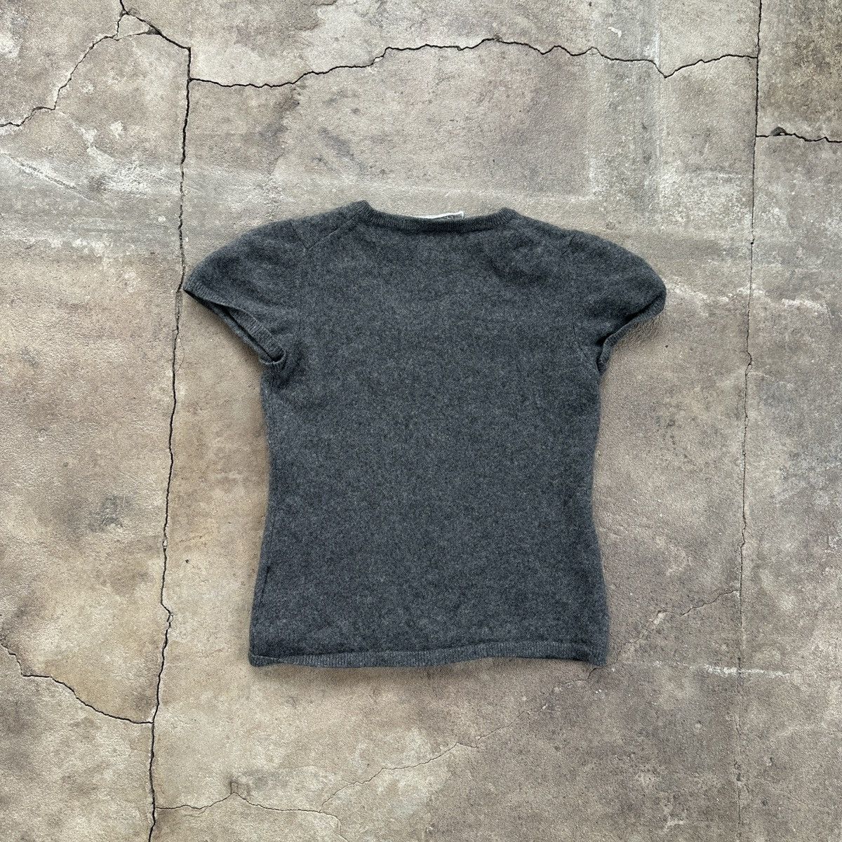 Vintage YSS Cashmere T-Shirt Sweater Size M / US 6-8 / IT 42-44 - 2 Thumbnail
