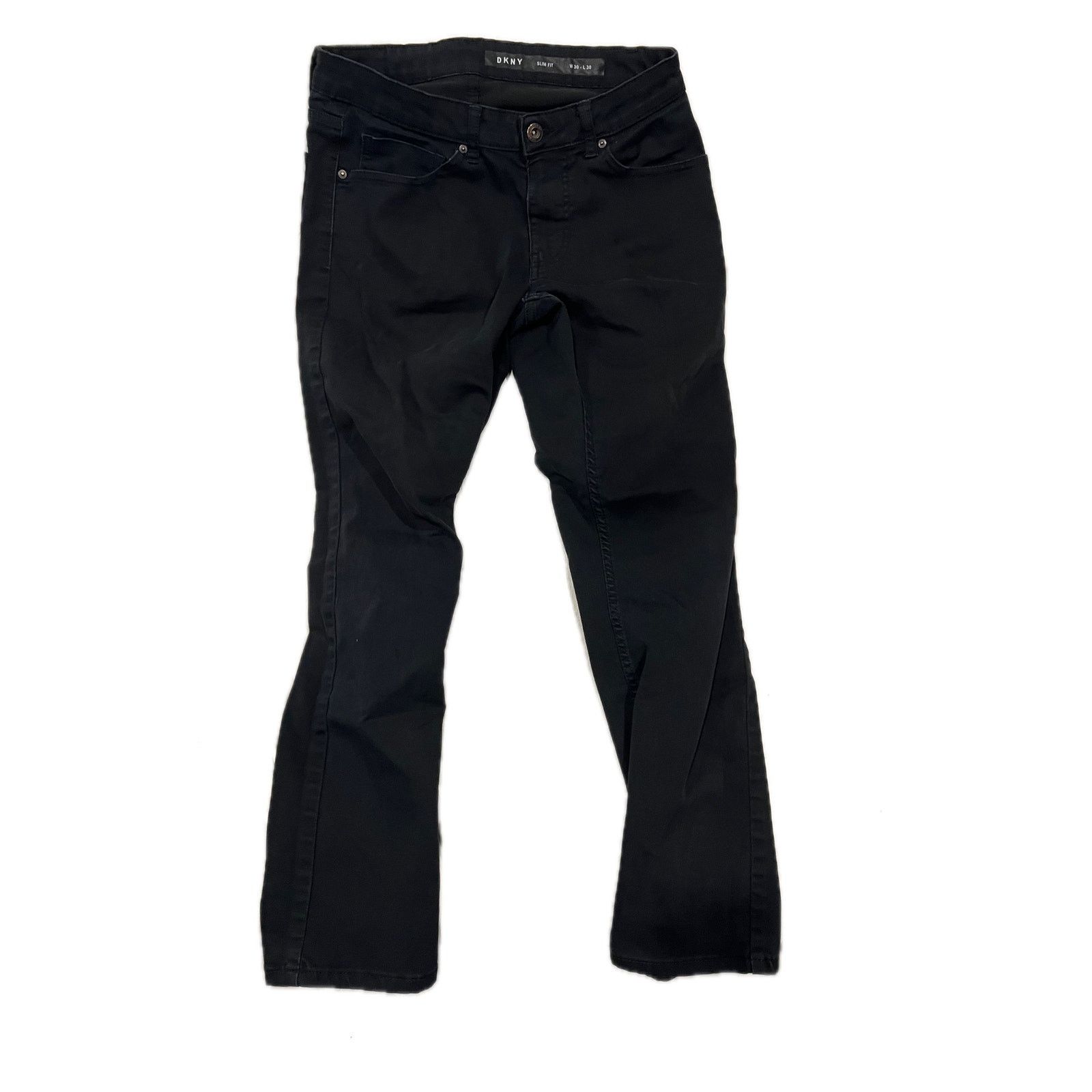 DKNY DKNY Slim Fit Jeans Black Mens 30x30 Size US 30 / EU 46 - 1 Thumbnail