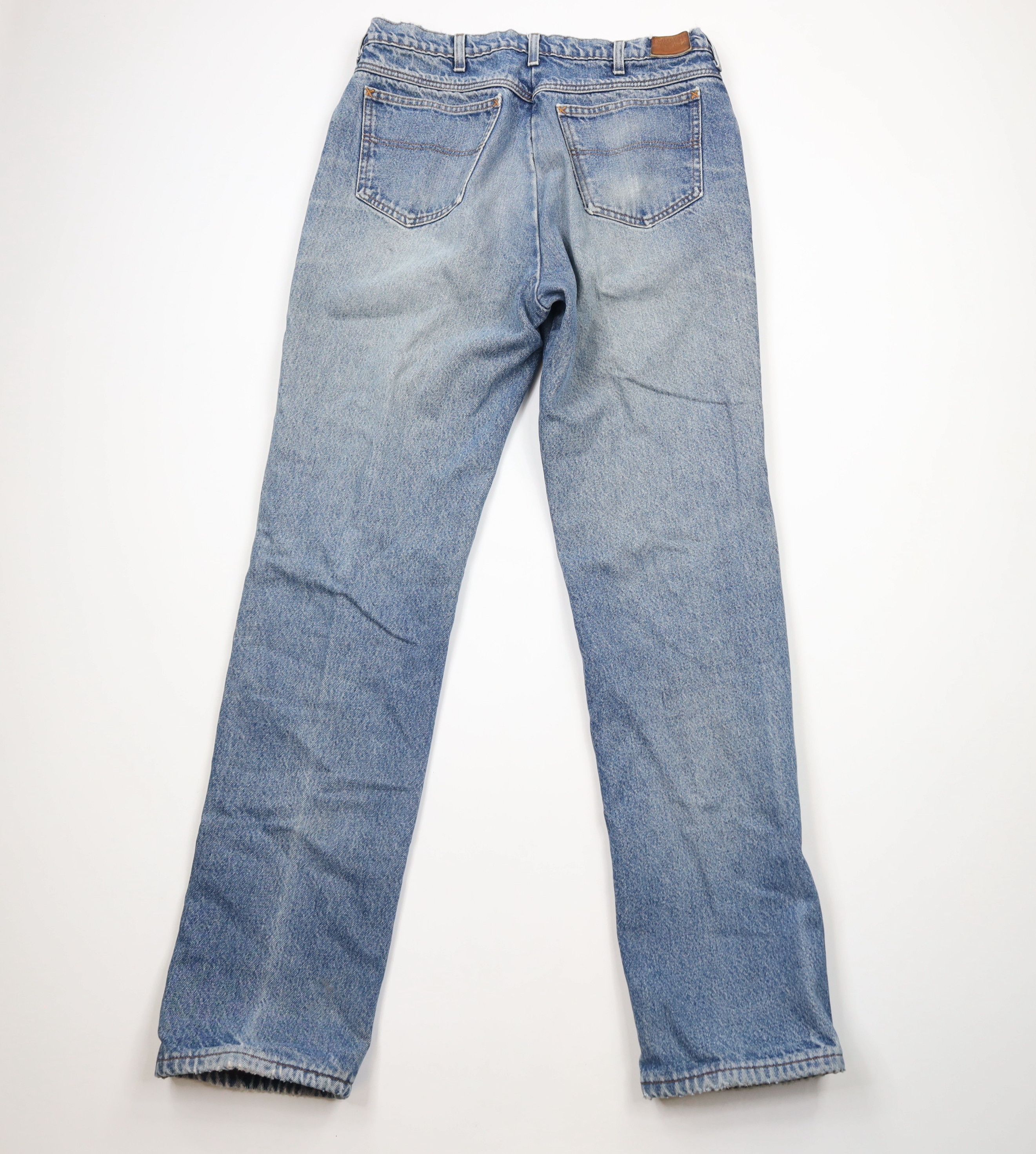 Lands' End × Vintage Vintage 90s Lands End Flannel Lined Denim Jeans Blue USA Size US 34 / EU 50 - 12 Thumbnail
