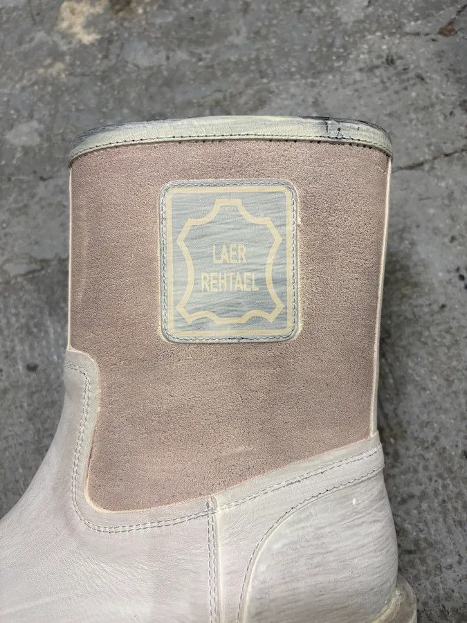 Maison Margiela Margiela Painted White Boots Size US 7 / EU 40 - 9 Thumbnail