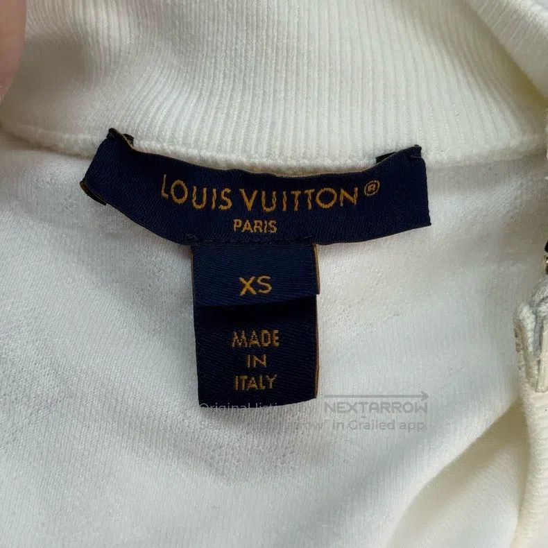 Louis Vuitton Louis Vuitton White dark stripe logo shoulder zipper sweat Size US XS / EU 42 / 0 - 5 Thumbnail