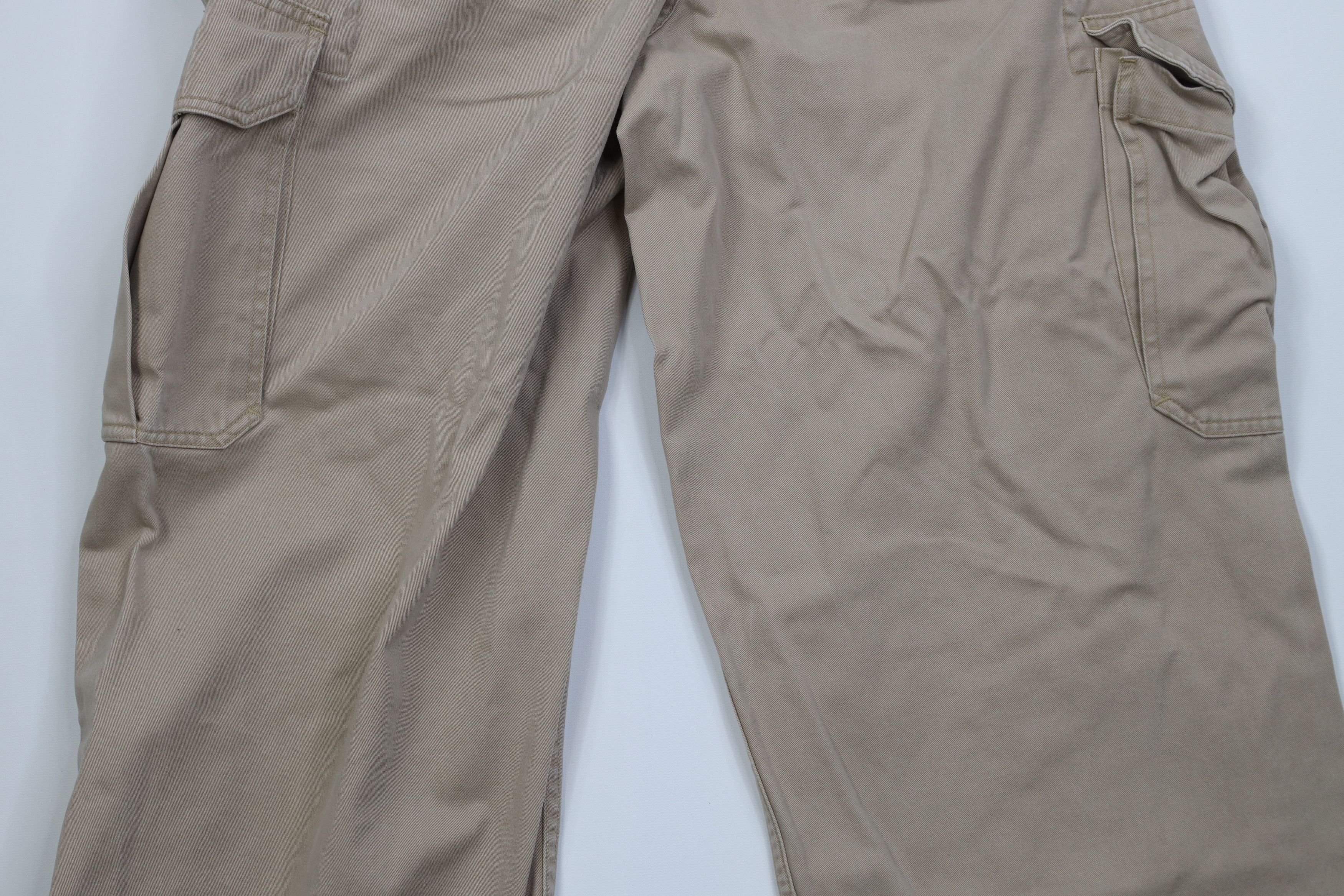 Gap Vintage Y2K 2004 Gap Baggy Heavy Wide Leg Cargo Pants Beige Size US 38 / EU 54 - 12 Thumbnail