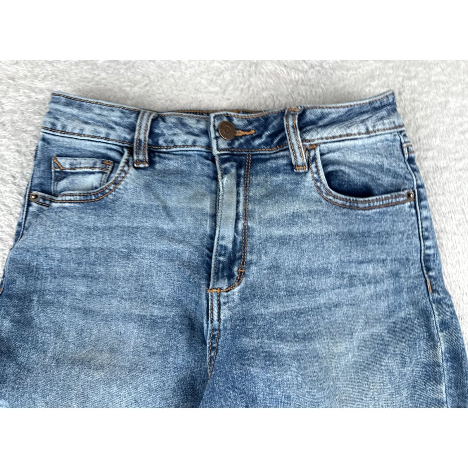 Vintage Hidden Jeans Women 26 Blue Wide-Leg High Rise Cotton Blend Zip Fly 26x25 90s Womens Jeans Size 26" / US 2 / IT 38 - 4 Thumbnail